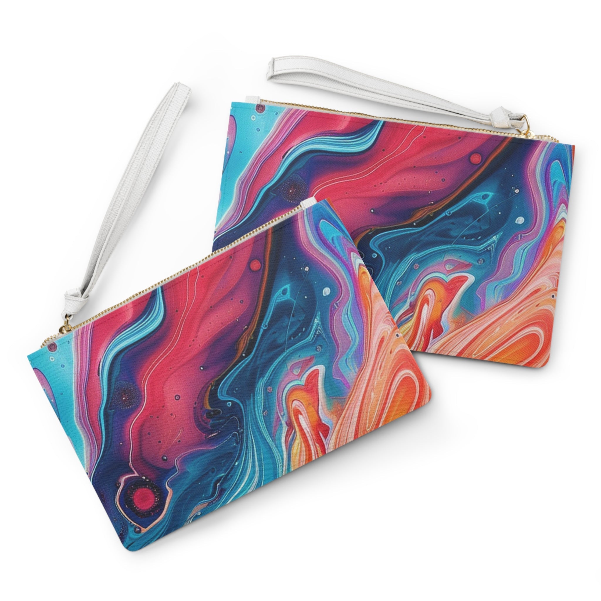 Printify Multicolored Wristlet Clutch Bag 2025