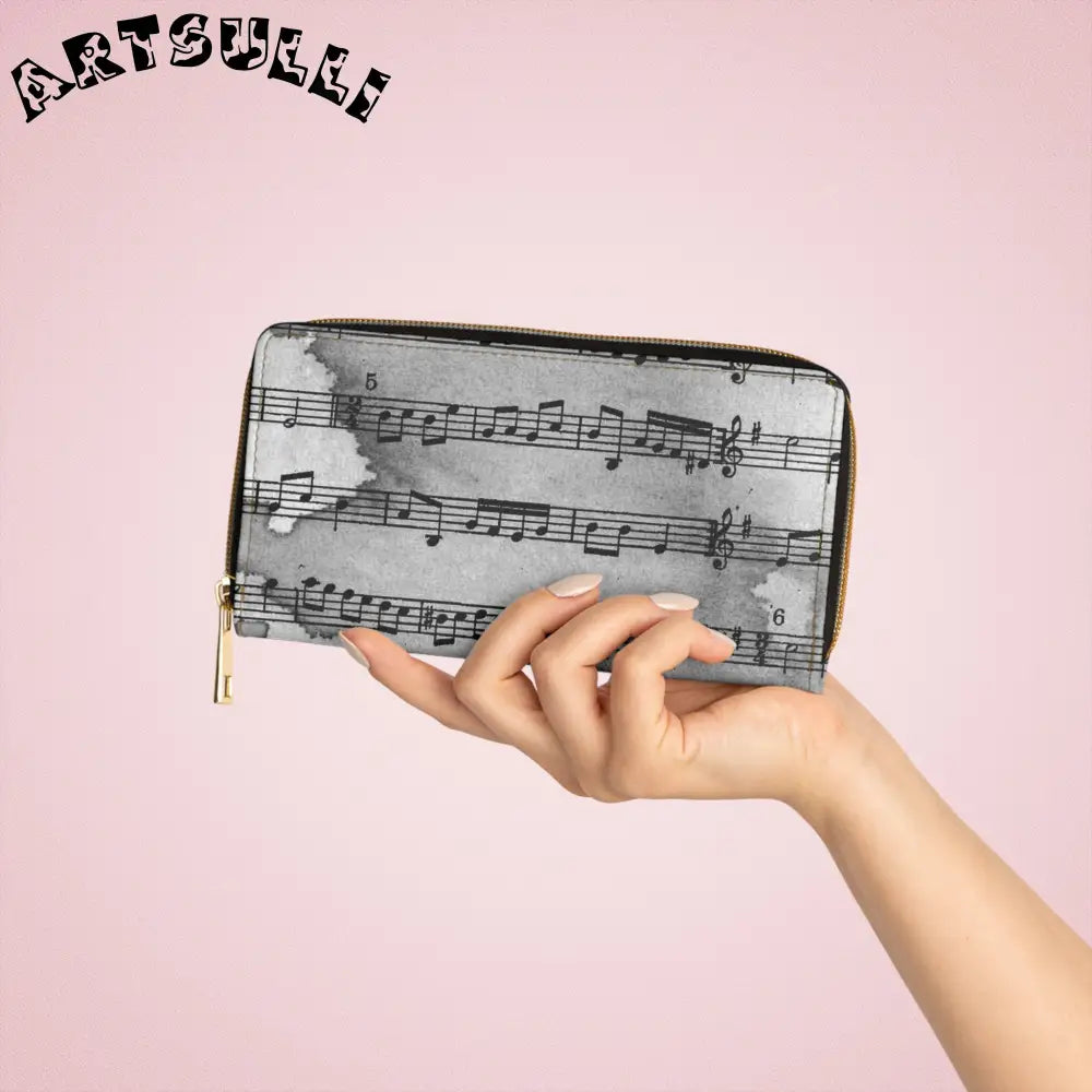 Music Sheet Wallet for Credit Cards, Artsulli - Art is Long, Life is Short, Accessories, , , , , , , 