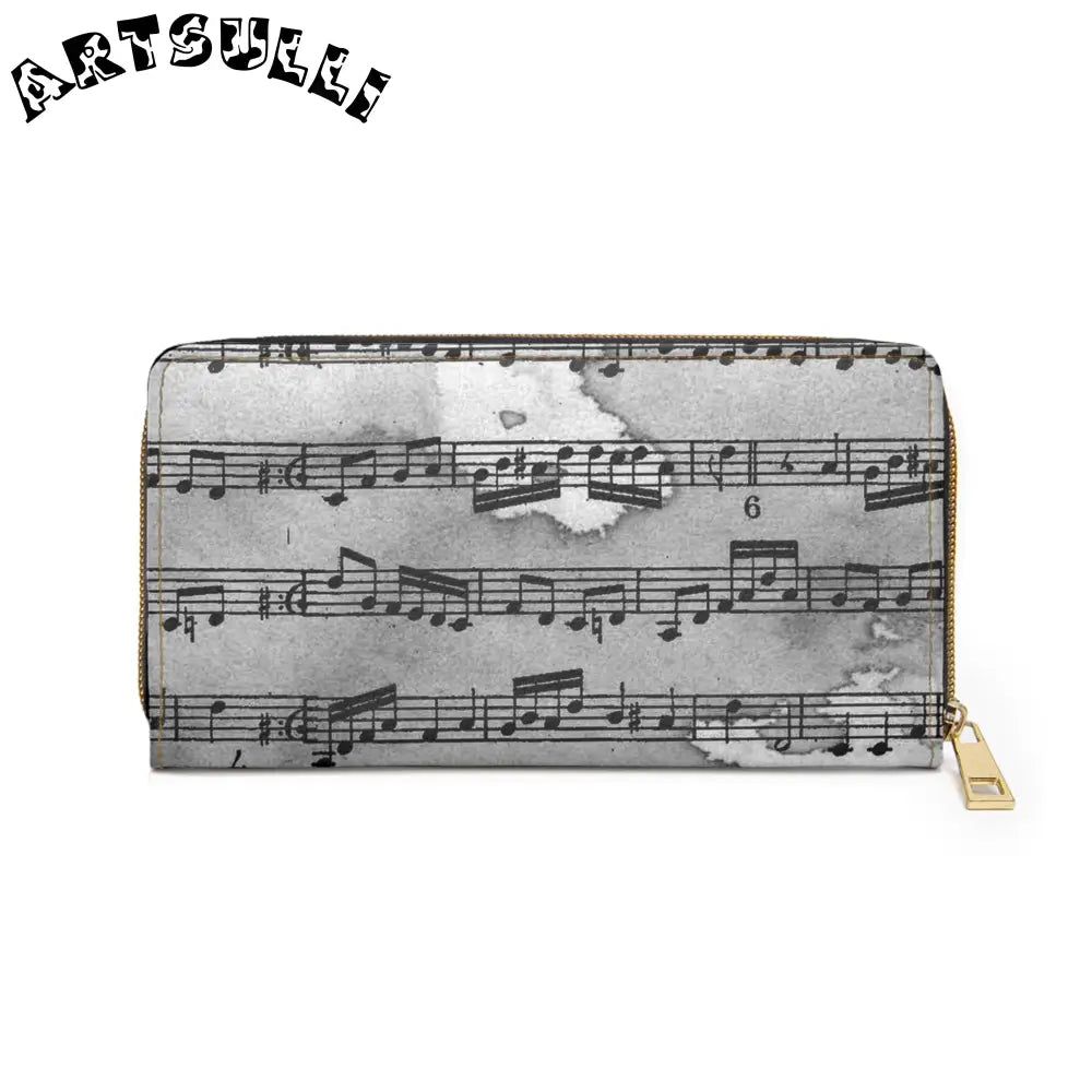 Music Sheet Wallet for Credit Cards, Artsulli - Art is Long, Life is Short, Accessories, , , , , , , 