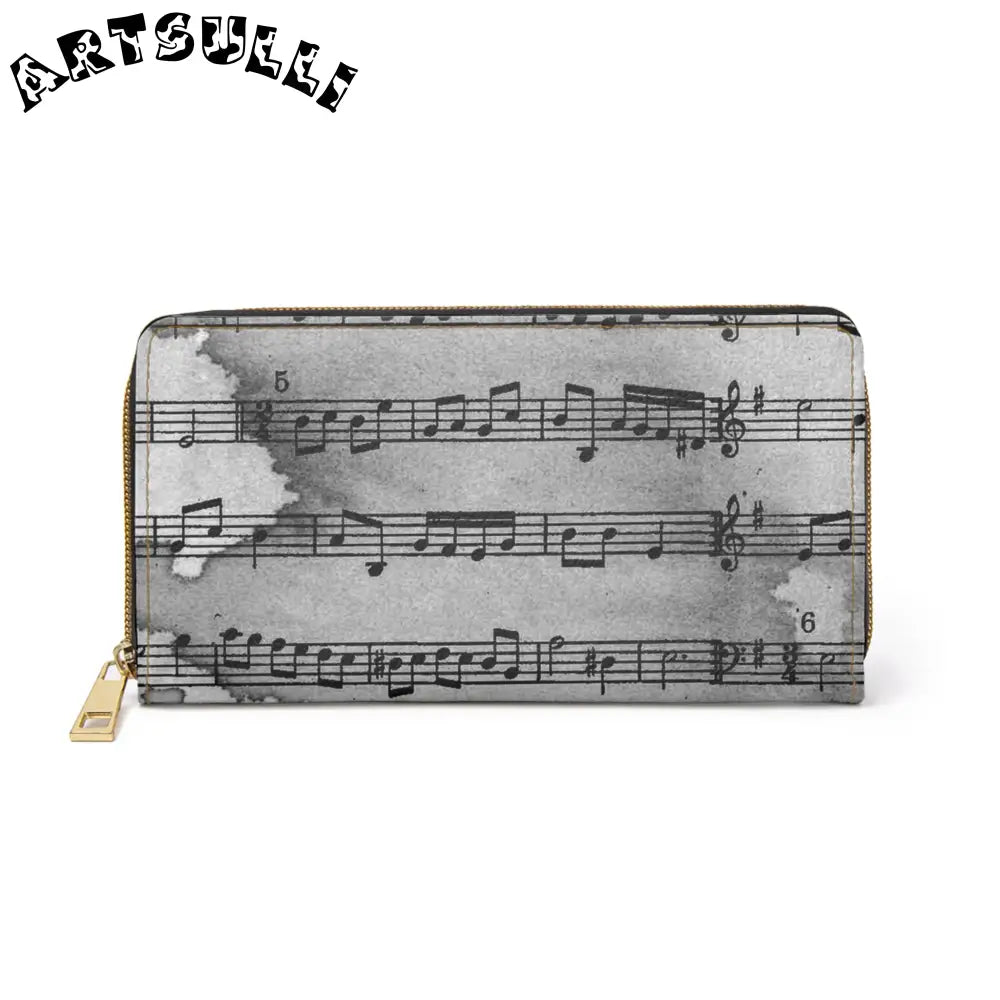 Music Sheet Wallet for Credit Cards, Artsulli - Art is Long, Life is Short, Accessories, Size, One size, Color, White, , , 27096700664232207202