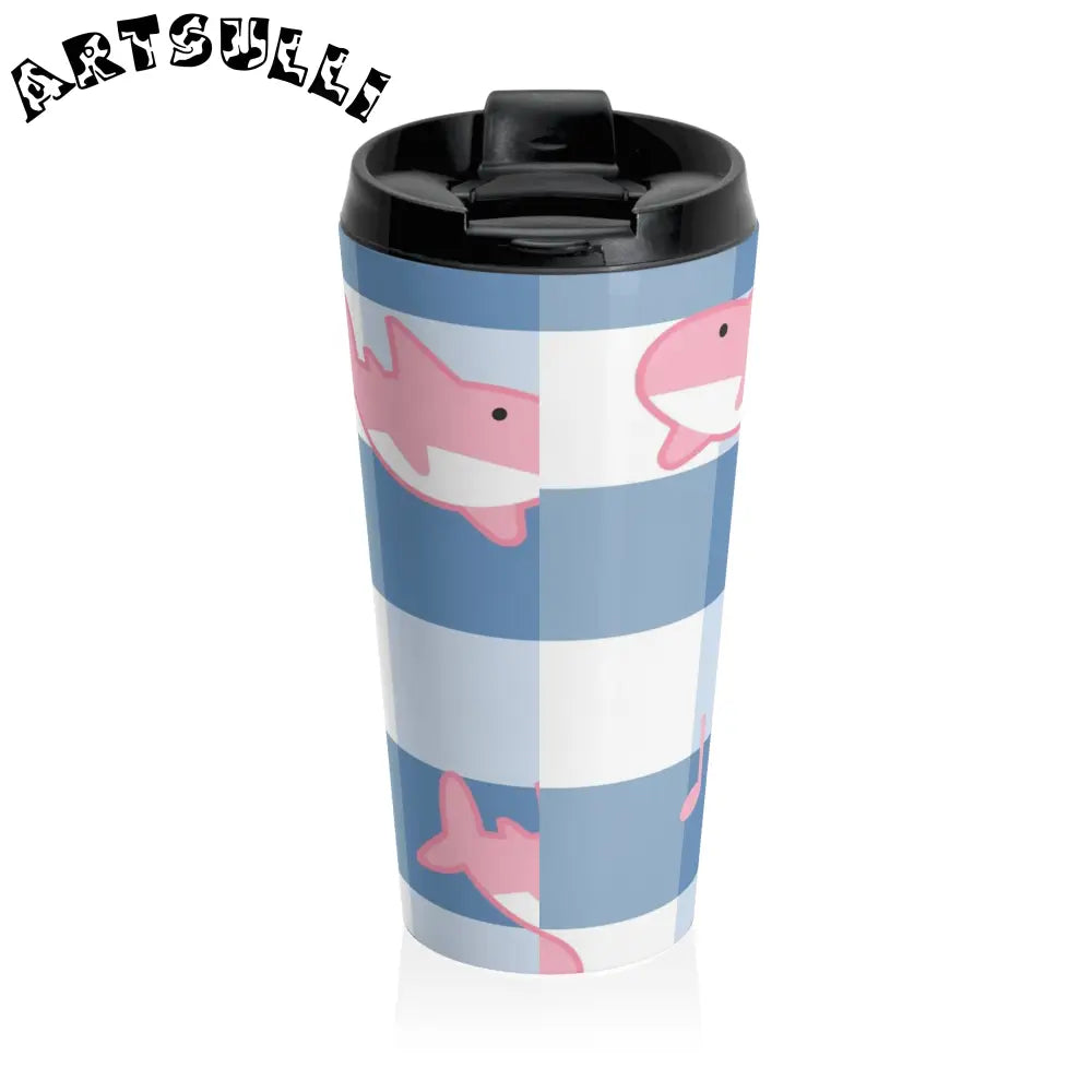 Musical Notes Checkered Stainless Steel Mug, Artsulli - Art is Long, Life is Short, Mug, , , , , , , 