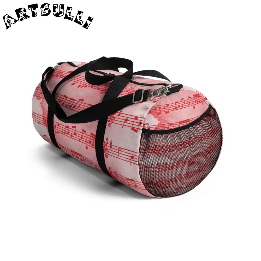 JAKKOUTTHEBXX Musical Notes Pink Duffel Bag 2025