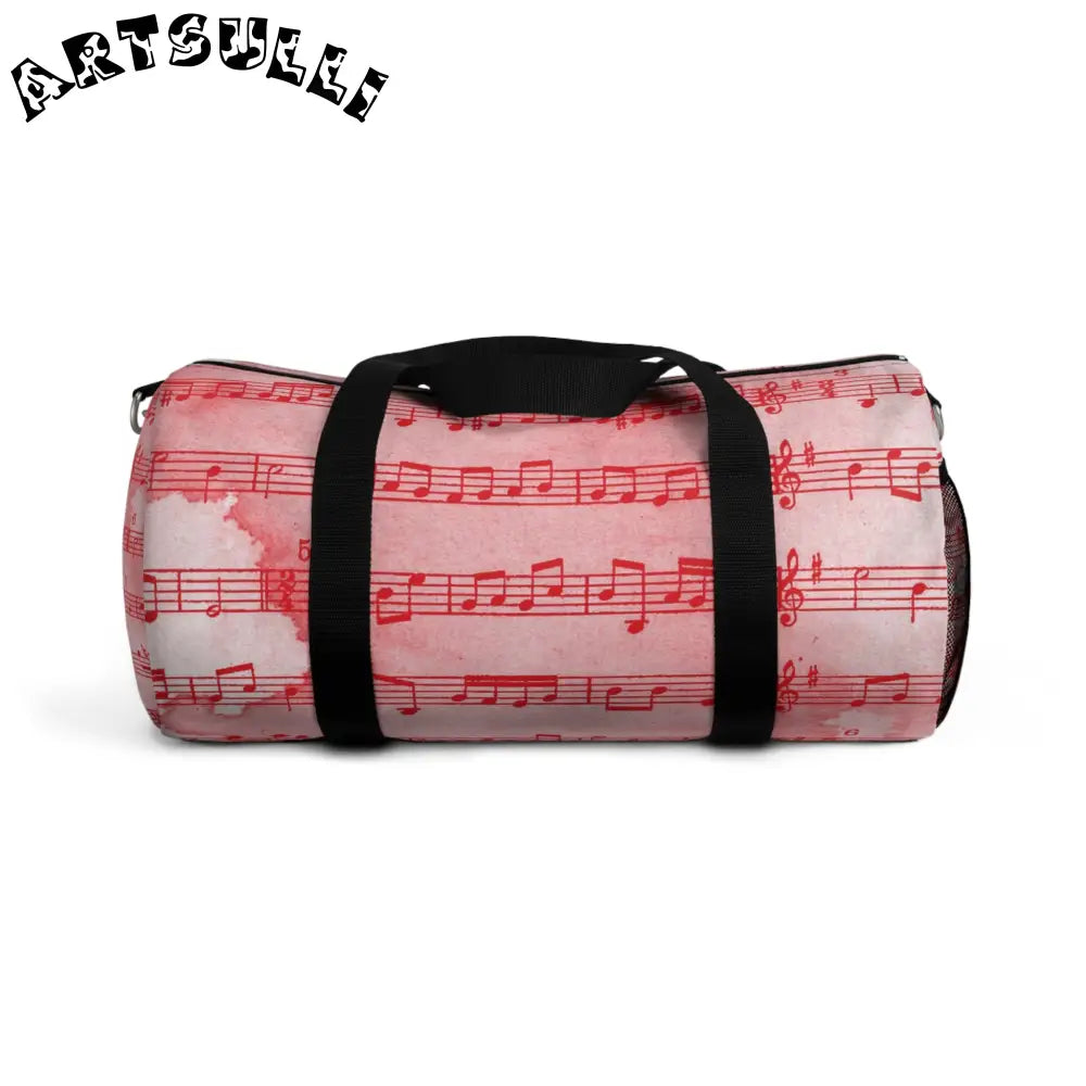 JAKKOUTTHEBXX Musical Notes Pink Duffel Bag 2025
