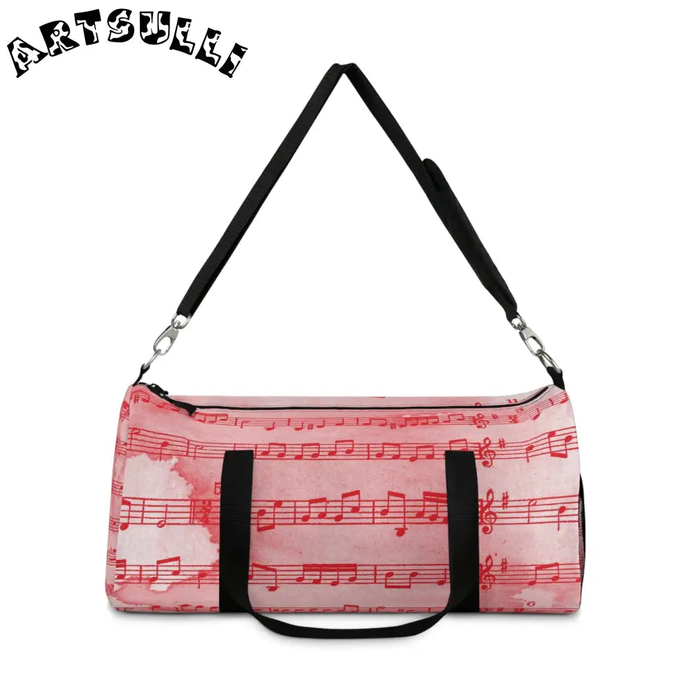 JAKKOUTTHEBXX Musical Notes Pink Duffel Bag 2025