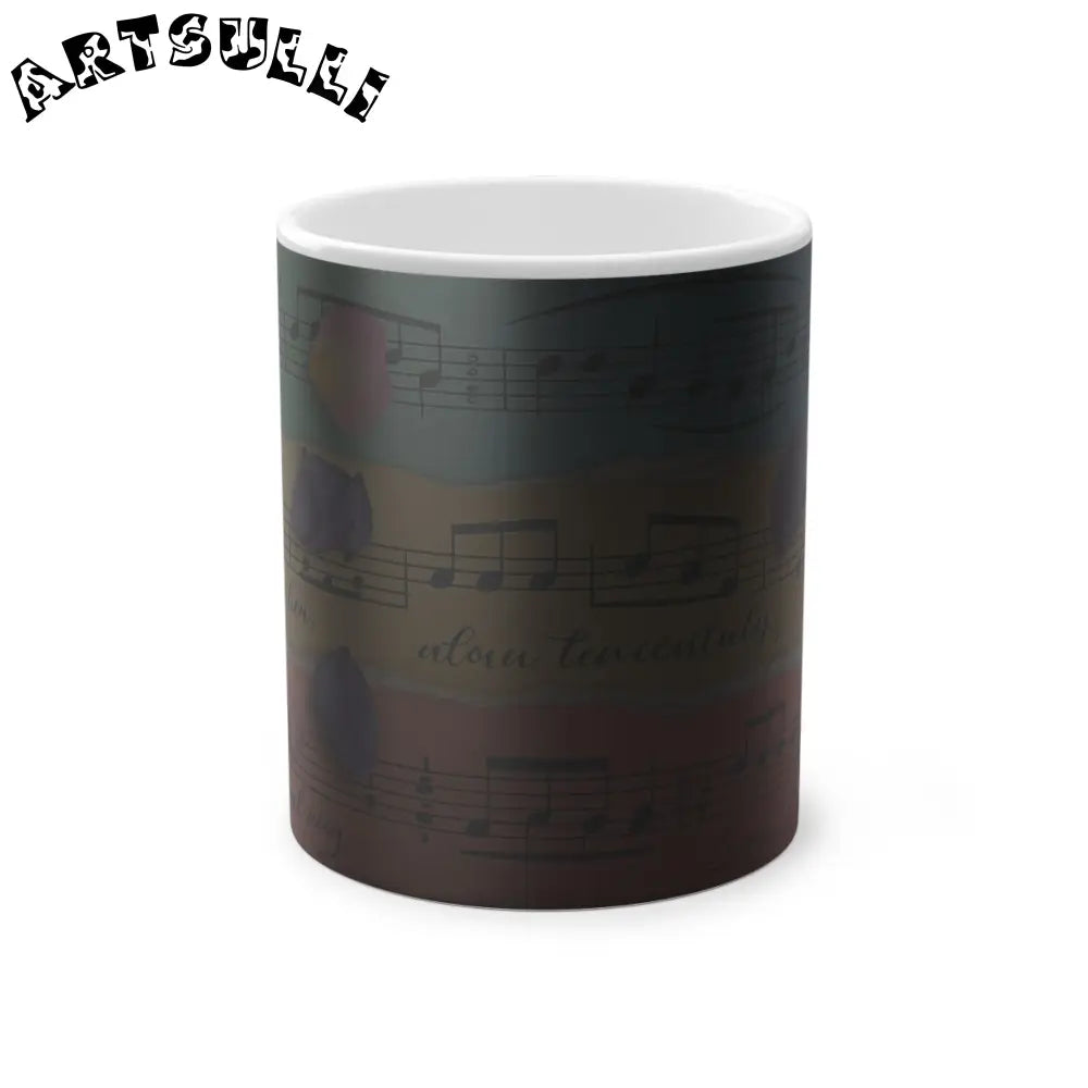 Musical Score Magic Mug, Artsulli - Art is Long, Life is Short, Mug, Size, 11oz, , , , , 16763501892870464421