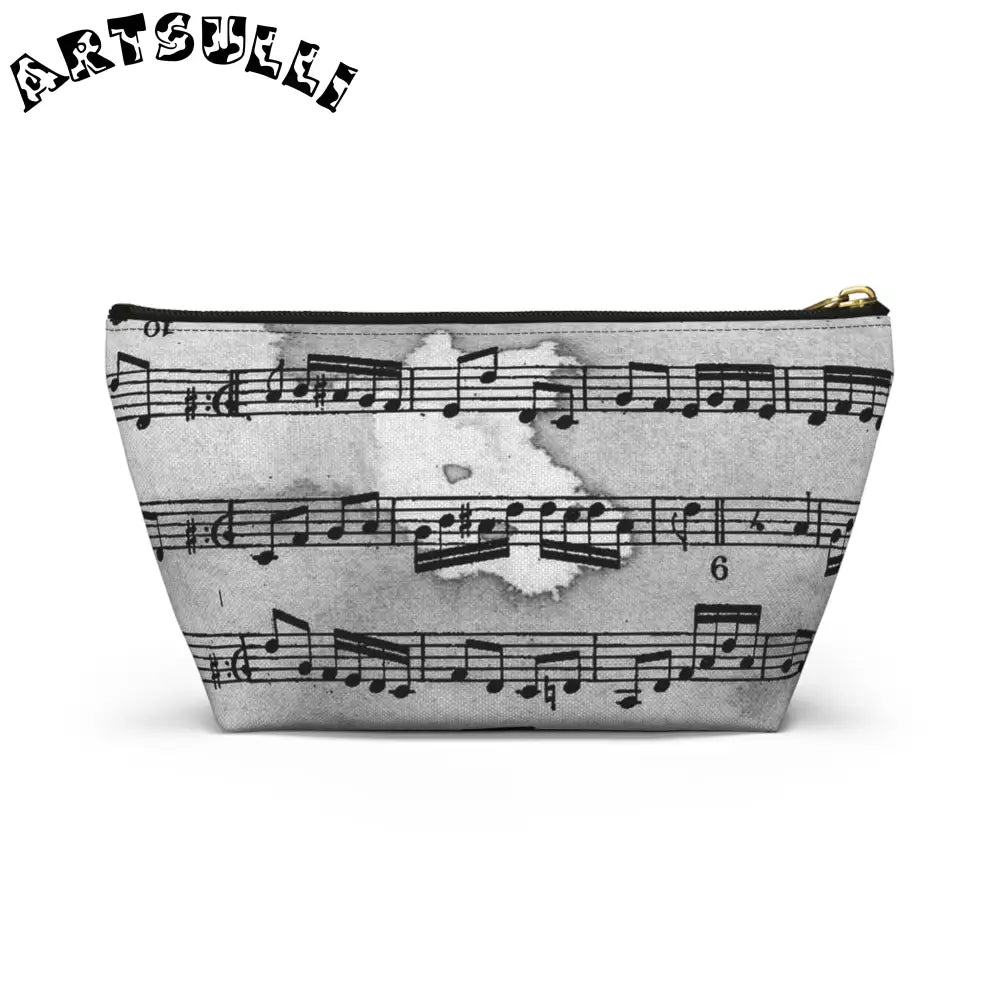 Musical Score Zipper Pouch, Artsulli - Art is Long, Life is Short, Bags, , , , , , , 