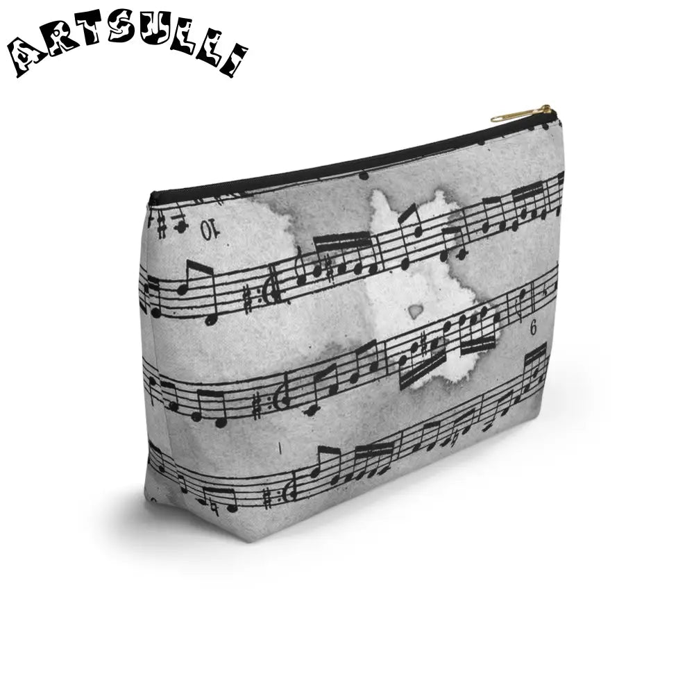 Musical Score Zipper Pouch, Artsulli - Art is Long, Life is Short, Bags, , , , , , , 