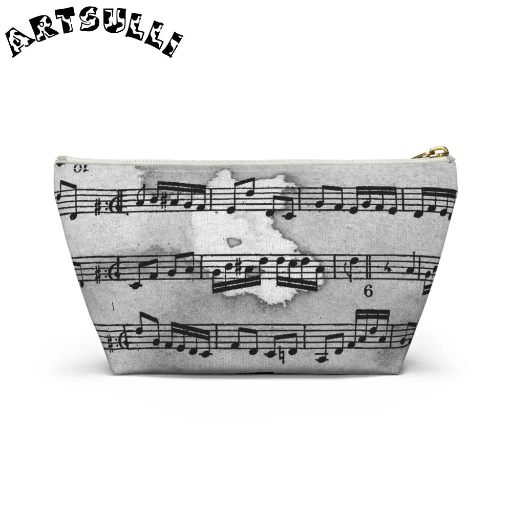 Musical Score Zipper Pouch, Artsulli - Art is Long, Life is Short, Bags, , , , , , , 