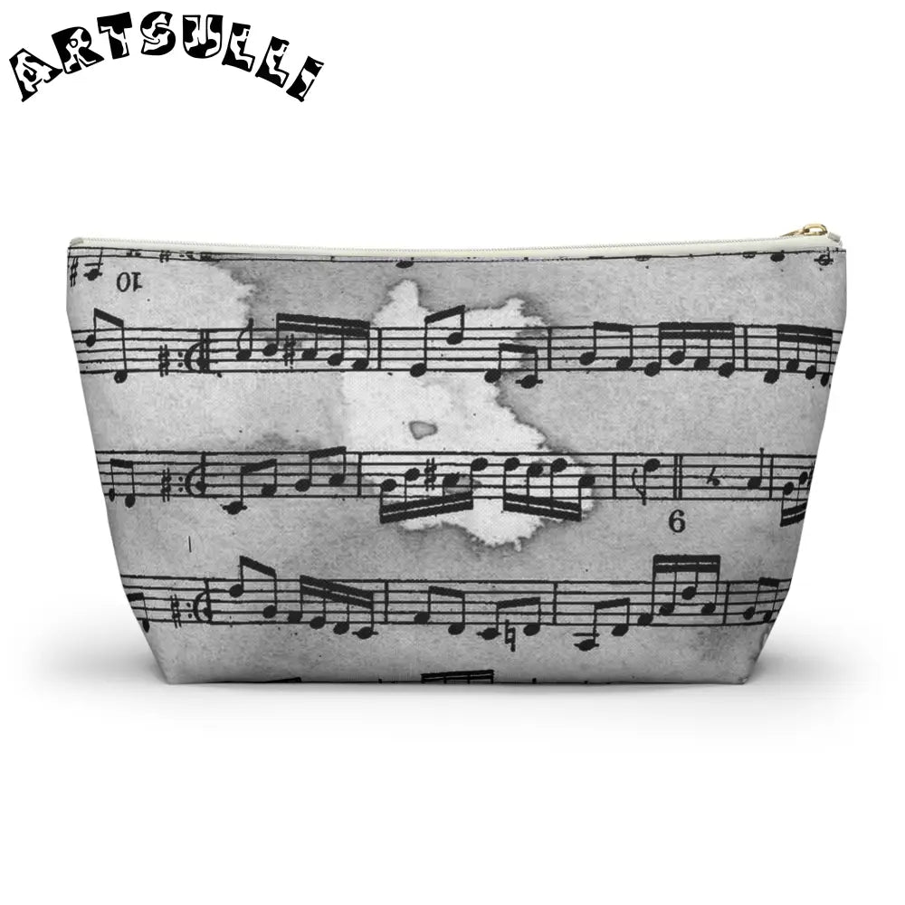 Musical Score Zipper Pouch, Artsulli - Art is Long, Life is Short, Bags, , , , , , , 