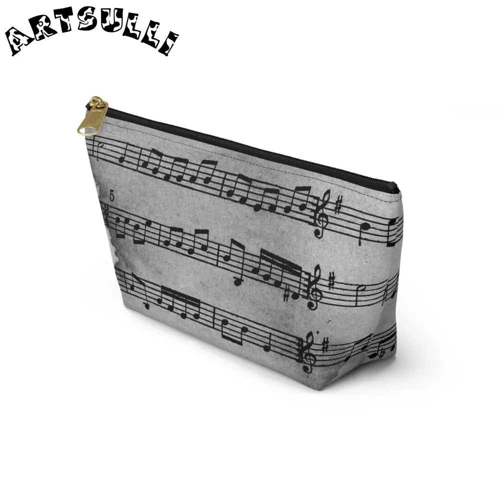 Musical Score Zipper Pouch, Artsulli - Art is Long, Life is Short, Bags, , , , , , , 