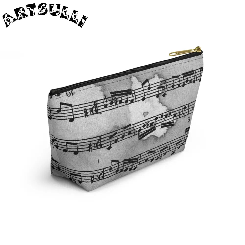 Musical Score Zipper Pouch, Artsulli - Art is Long, Life is Short, Bags, , , , , , , 