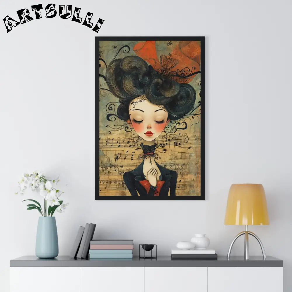 Musical Serenity Framed Art Print, Artsulli - Art is Long, Life is Short, Poster, , , , , , , 
