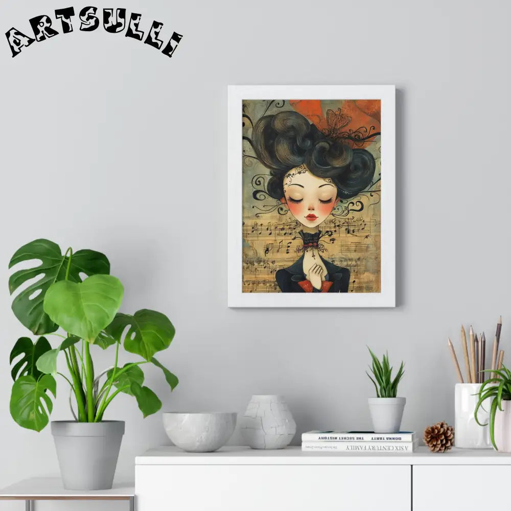 Musical Serenity Framed Art Print, Artsulli - Art is Long, Life is Short, Poster, , , , , , , 