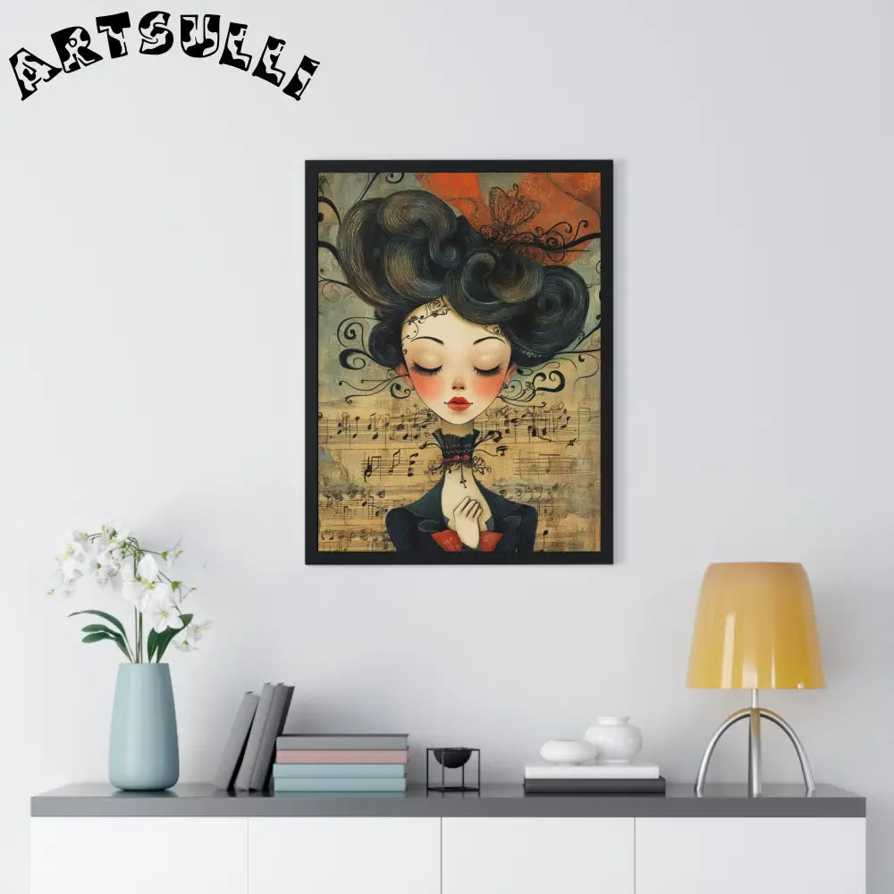 Musical Serenity Framed Art Print, Artsulli - Art is Long, Life is Short, Poster, , , , , , , 