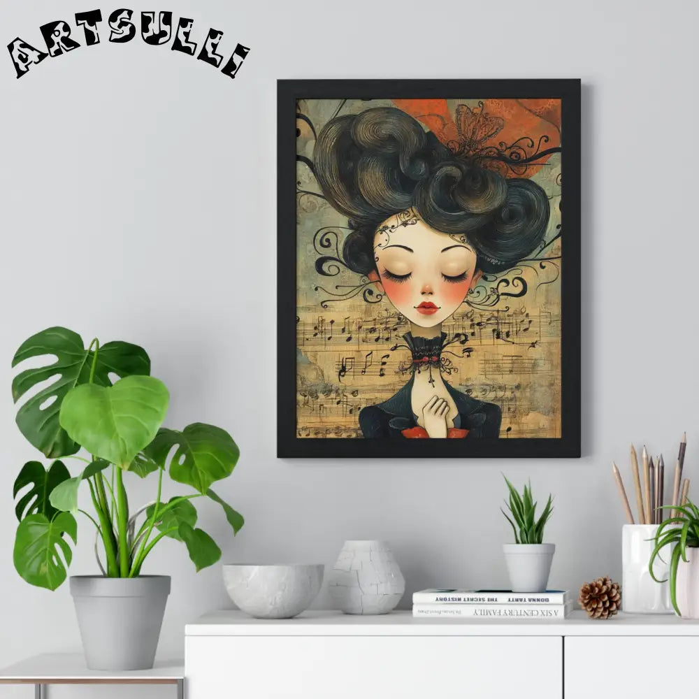 Musical Serenity Framed Art Print, Artsulli - Art is Long, Life is Short, Poster, , , , , , , 