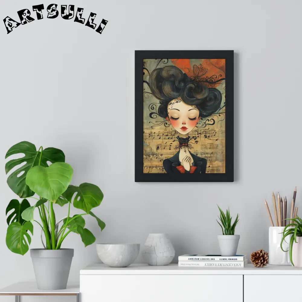 Musical Serenity Framed Art Print, Artsulli - Art is Long, Life is Short, Poster, , , , , , , 