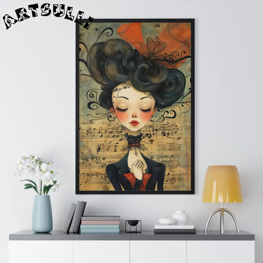Musical Serenity Framed Art Print, Artsulli - Art is Long, Life is Short, Poster, , , , , , , 