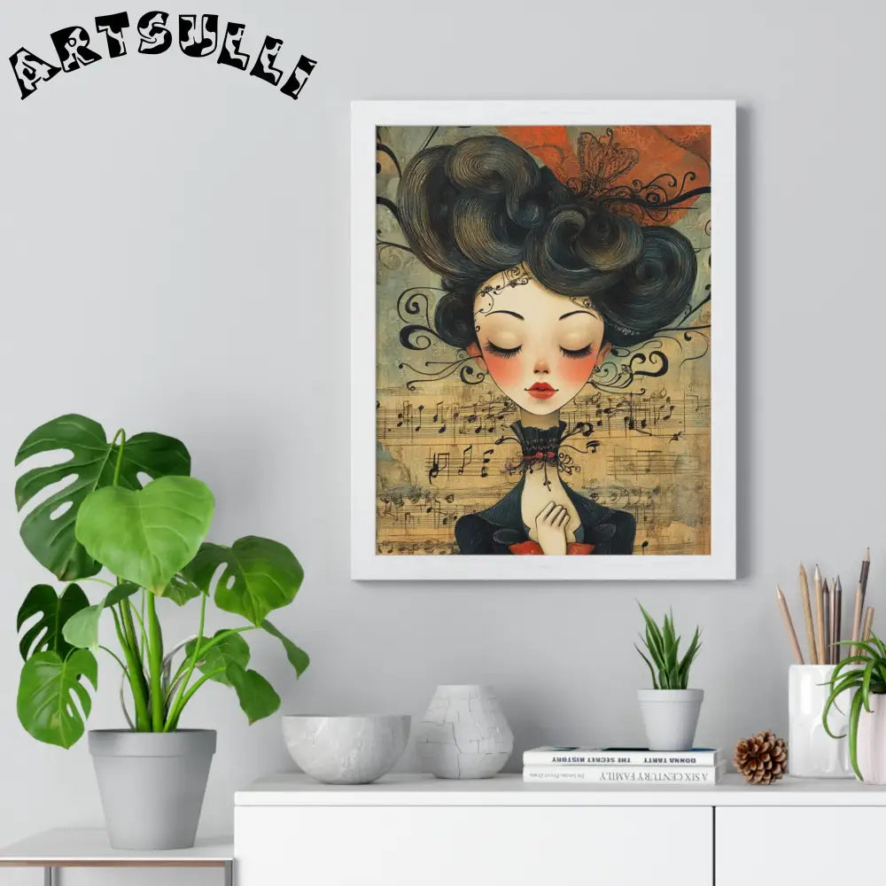 Musical Serenity Framed Art Print, Artsulli - Art is Long, Life is Short, Poster, , , , , , , 