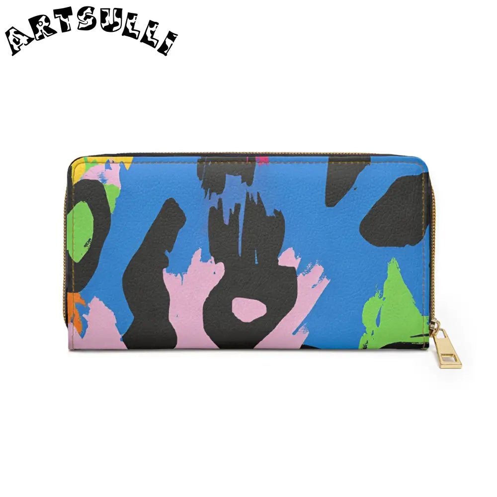 Muted Pastel Shades Wallet for Credit Cards, Artsulli - Art is Long, Life is Short, Accessories, , , , , , , 