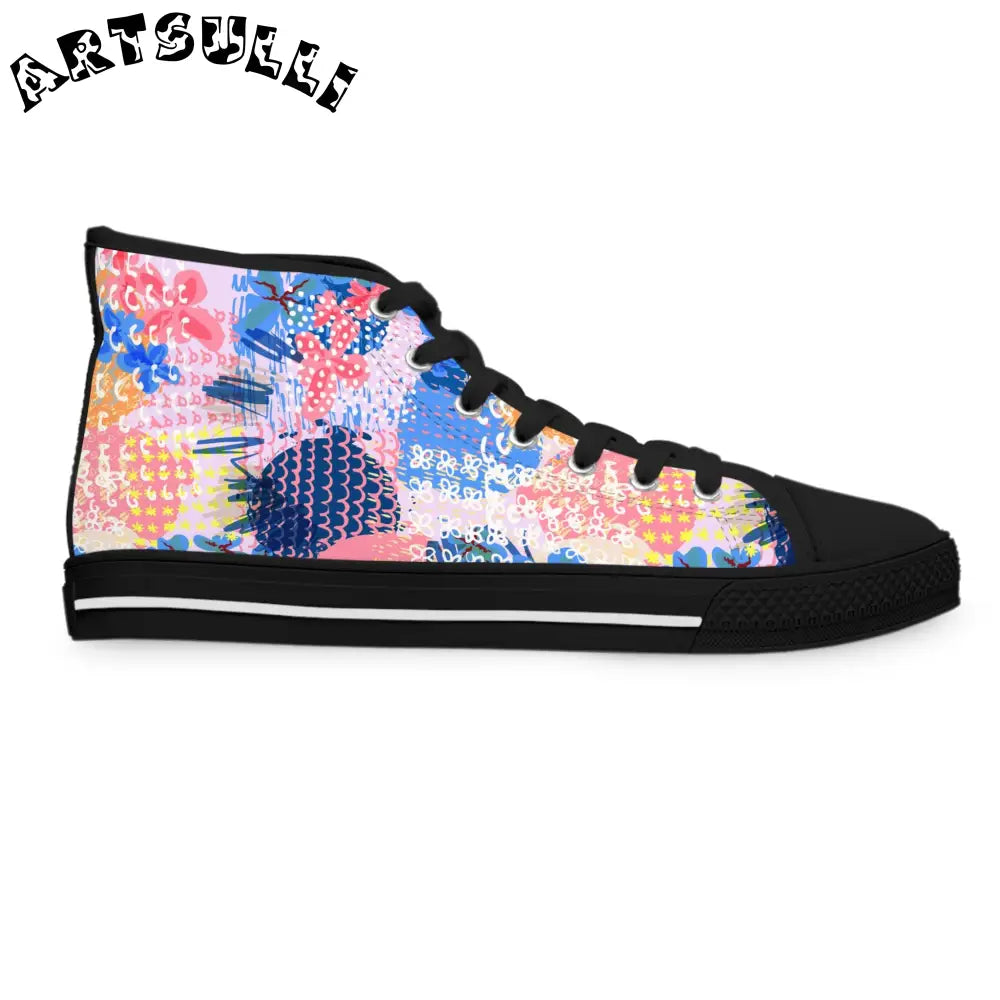 Muted Pastel Womens High Top Breathable Canvas Sneakers, Artsulli - Art is Long, Life is Short, Shoes, , , , , , , 