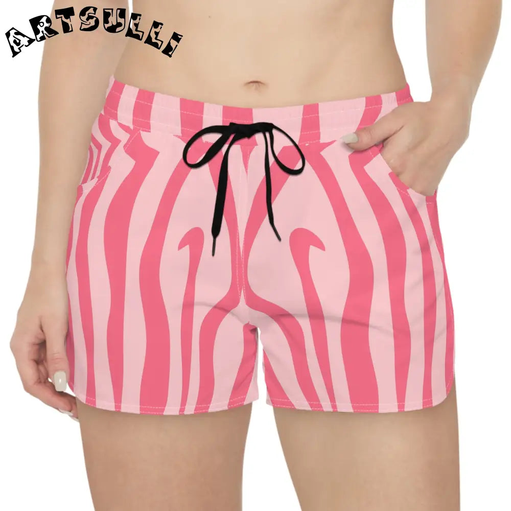 JAKKOUTTHEBXX Nagels Pink Zebra Shorts Offer Comfort 2025
