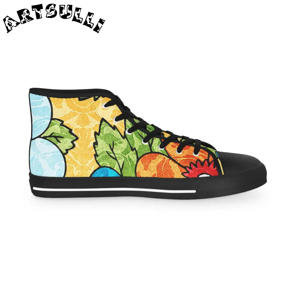 Nature Inspired Breathable Polyester Canvas High Tops, Artsulli - Art is Long, Life is Short, Shoes, , , , , , , 