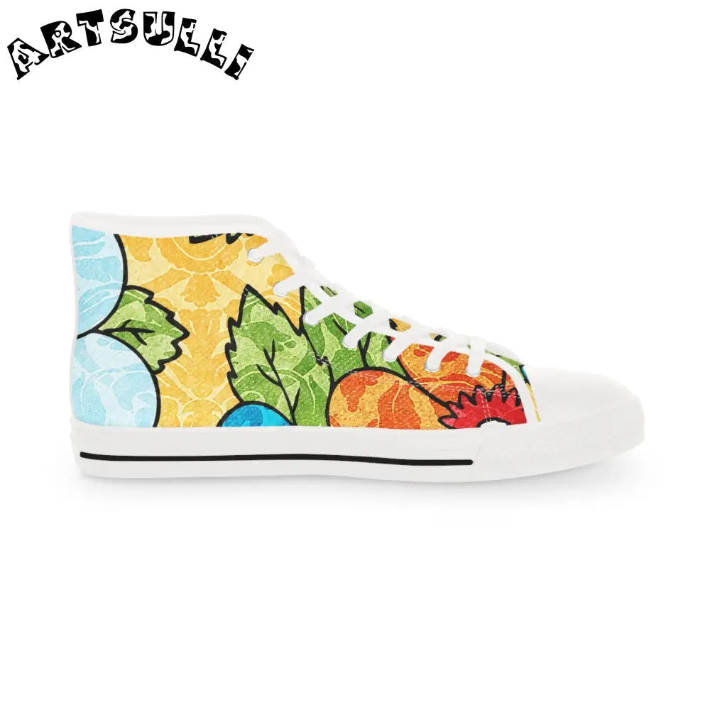 Nature Inspired Breathable Polyester Canvas High Tops, Artsulli - Art is Long, Life is Short, Shoes, , , , , , , 