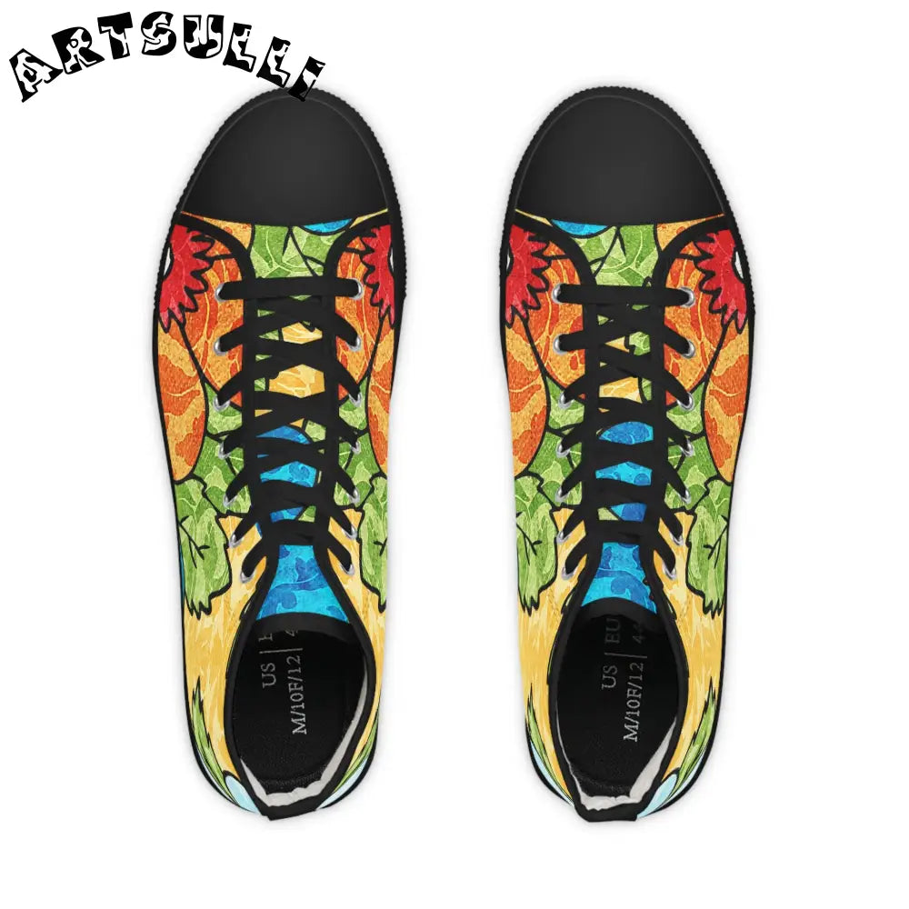 Nature Inspired Breathable Polyester Canvas High Tops, Artsulli - Art is Long, Life is Short, Shoes, , , , , , , 