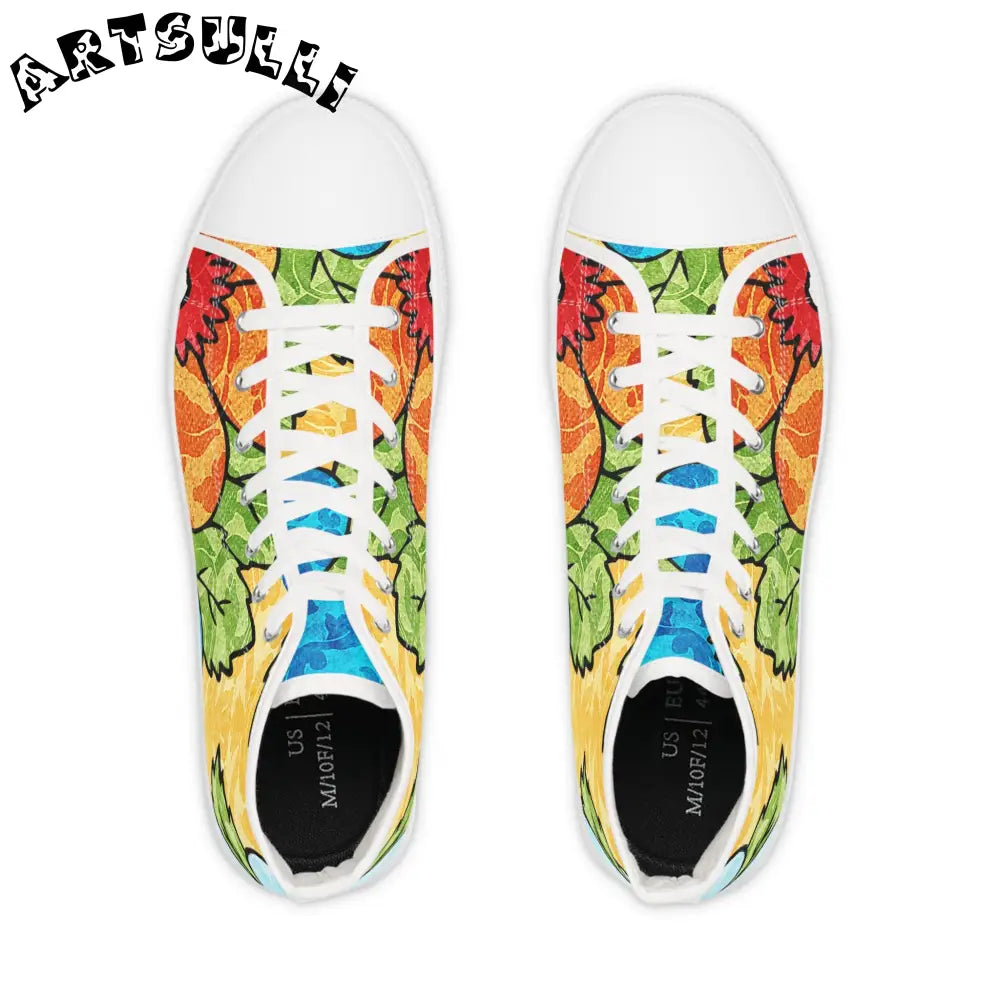 Nature Inspired Breathable Polyester Canvas High Tops, Artsulli - Art is Long, Life is Short, Shoes, , , , , , , 