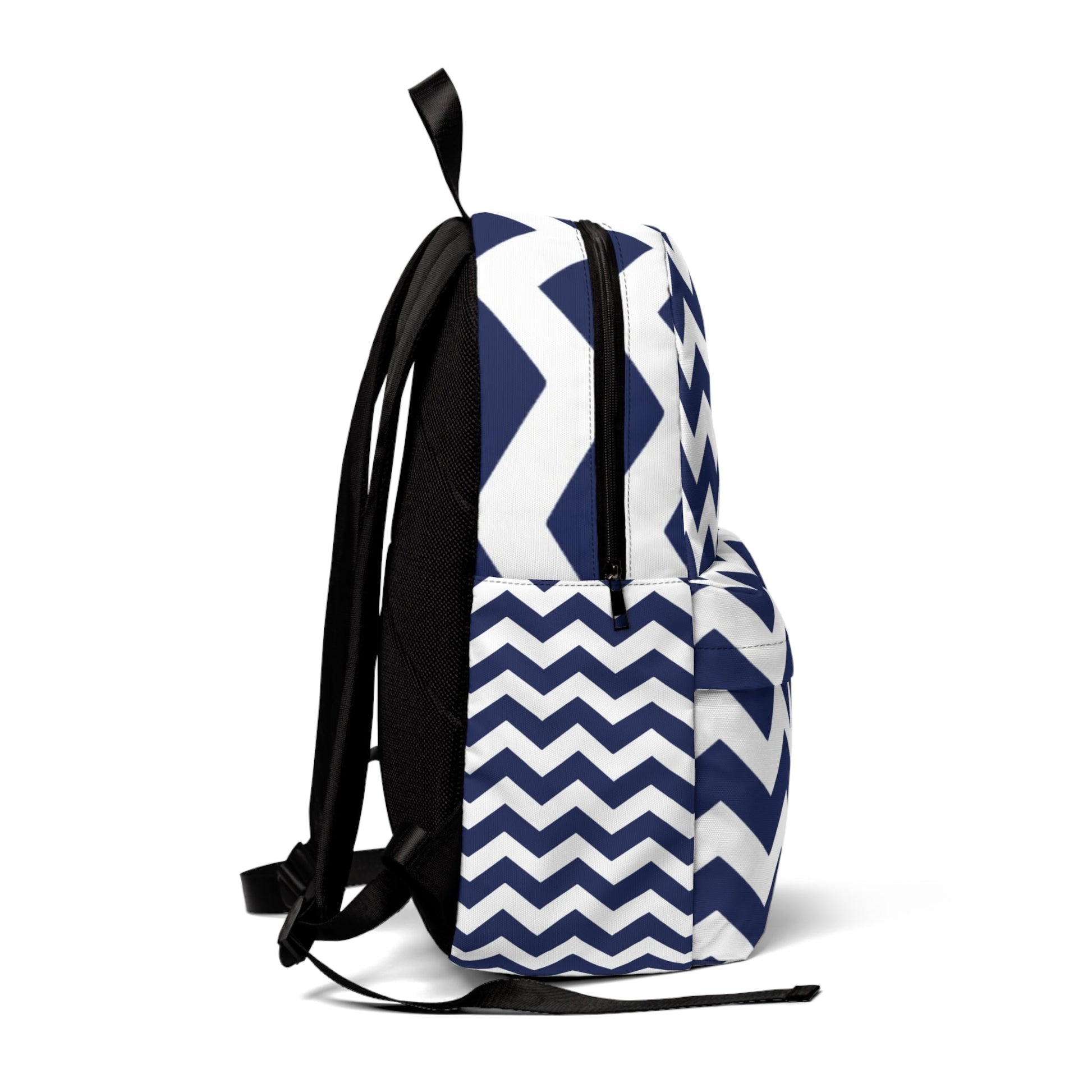 Navy and White Chevron Backpack, Artsulli - Art is Long, Life is Short, Bags, , , , , , , 