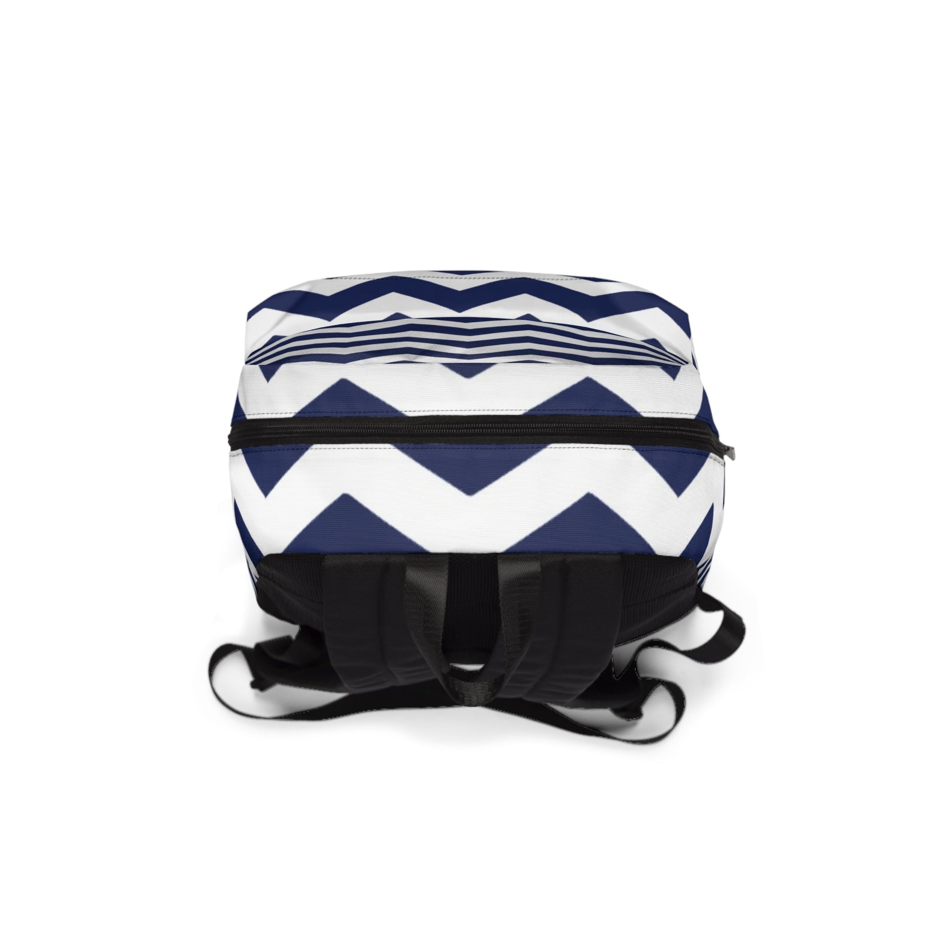 Navy and White Chevron Backpack, Artsulli - Art is Long, Life is Short, Bags, , , , , , , 