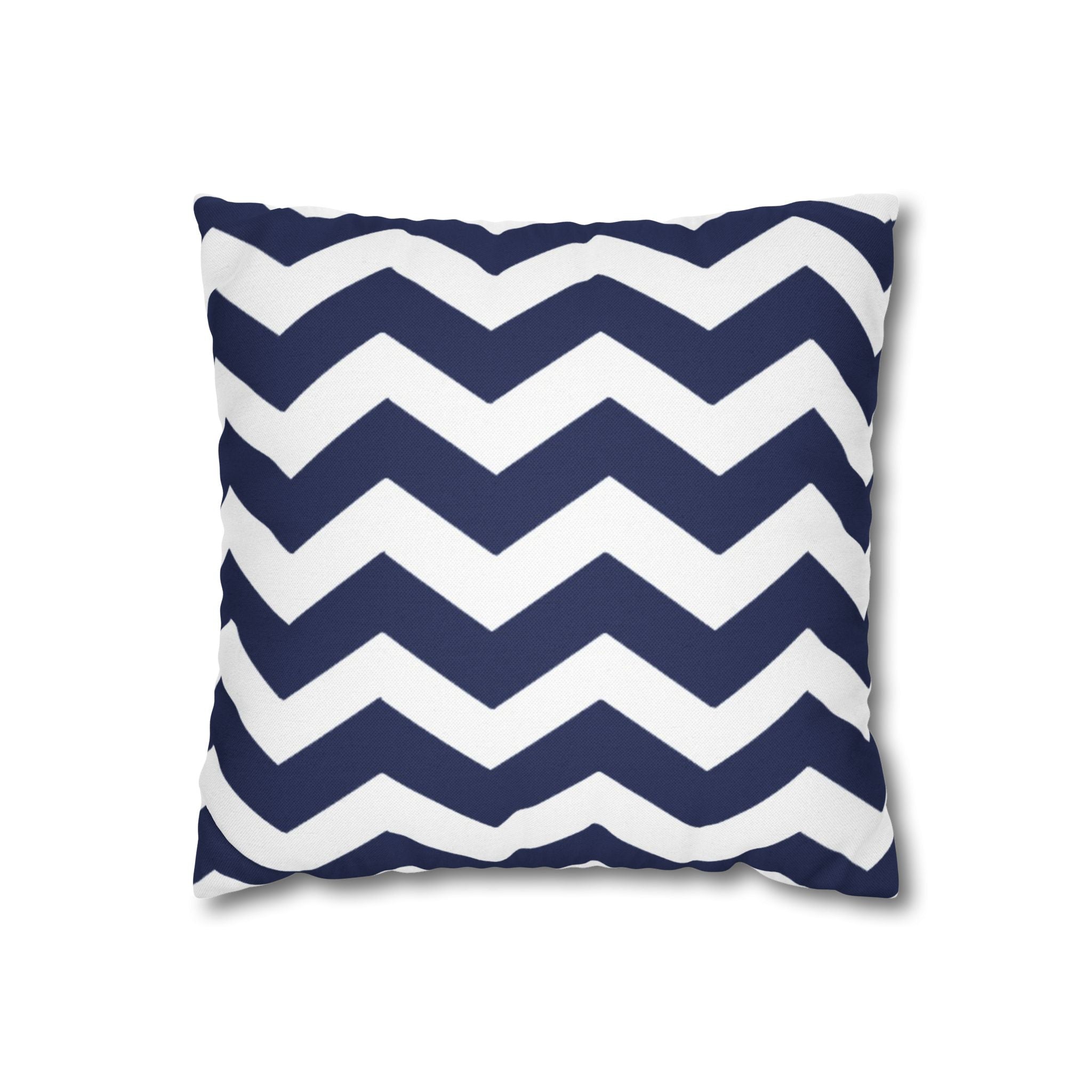 Navy and White Chevron Throw Pillow, Artsulli - Art is Long, Life is Short, Home Decor, Size, 14" × 14", , , , , 29180451824520797222