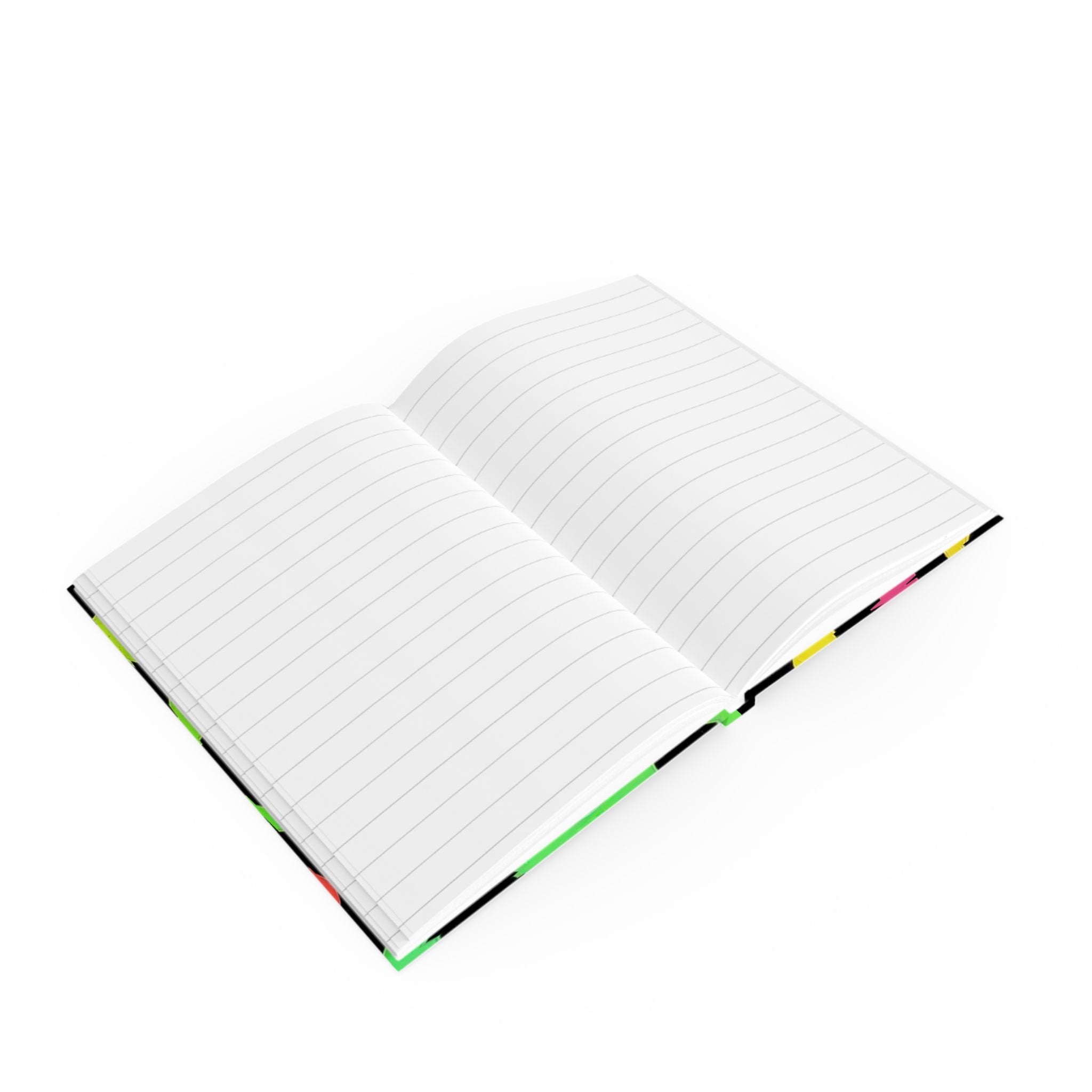 Printify Neon Leopard Print Journal 2025