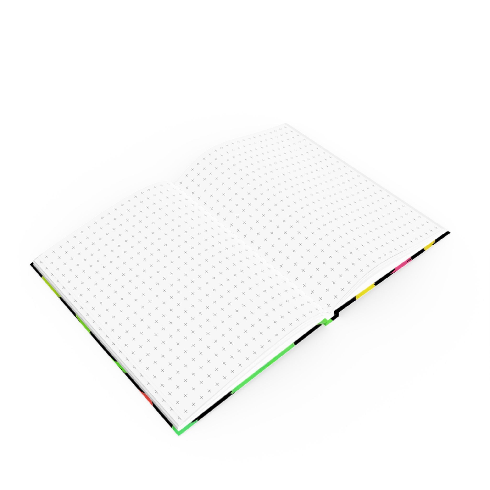 Printify Neon Leopard Print Journal 2025
