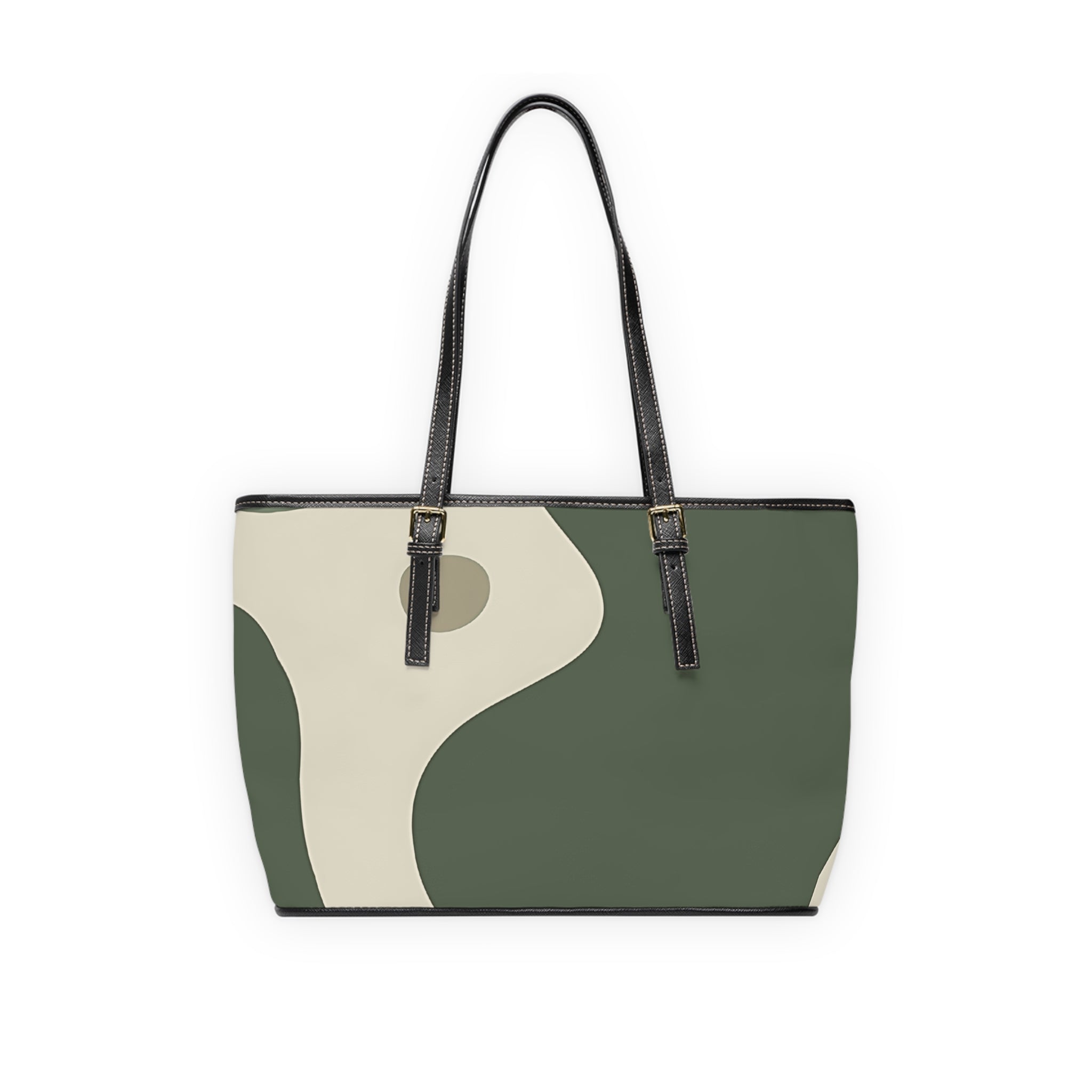 Olive Abstract Curve Shoulder Bag, Artsulli - Art is Long, Life is Short, Bags, , , , , , , 