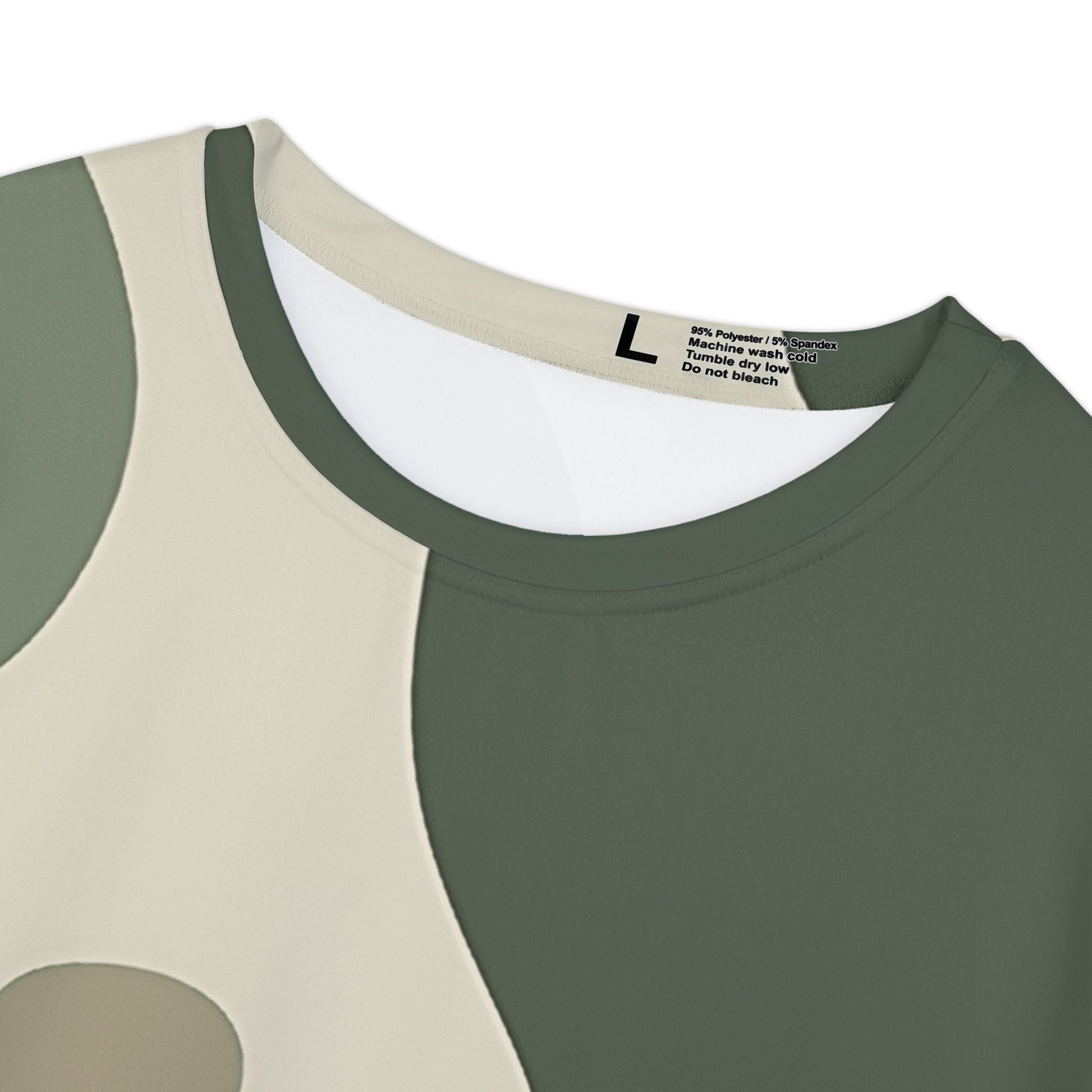 Olive Abstract Pattern T-Shirt, Artsulli - Art is Long, Life is Short, All Over Prints, , , , , , , 