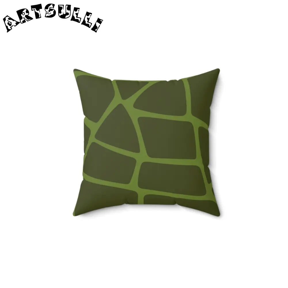JAKKOUTTHEBXX Olive Green Geometric Throw Pillow 2025