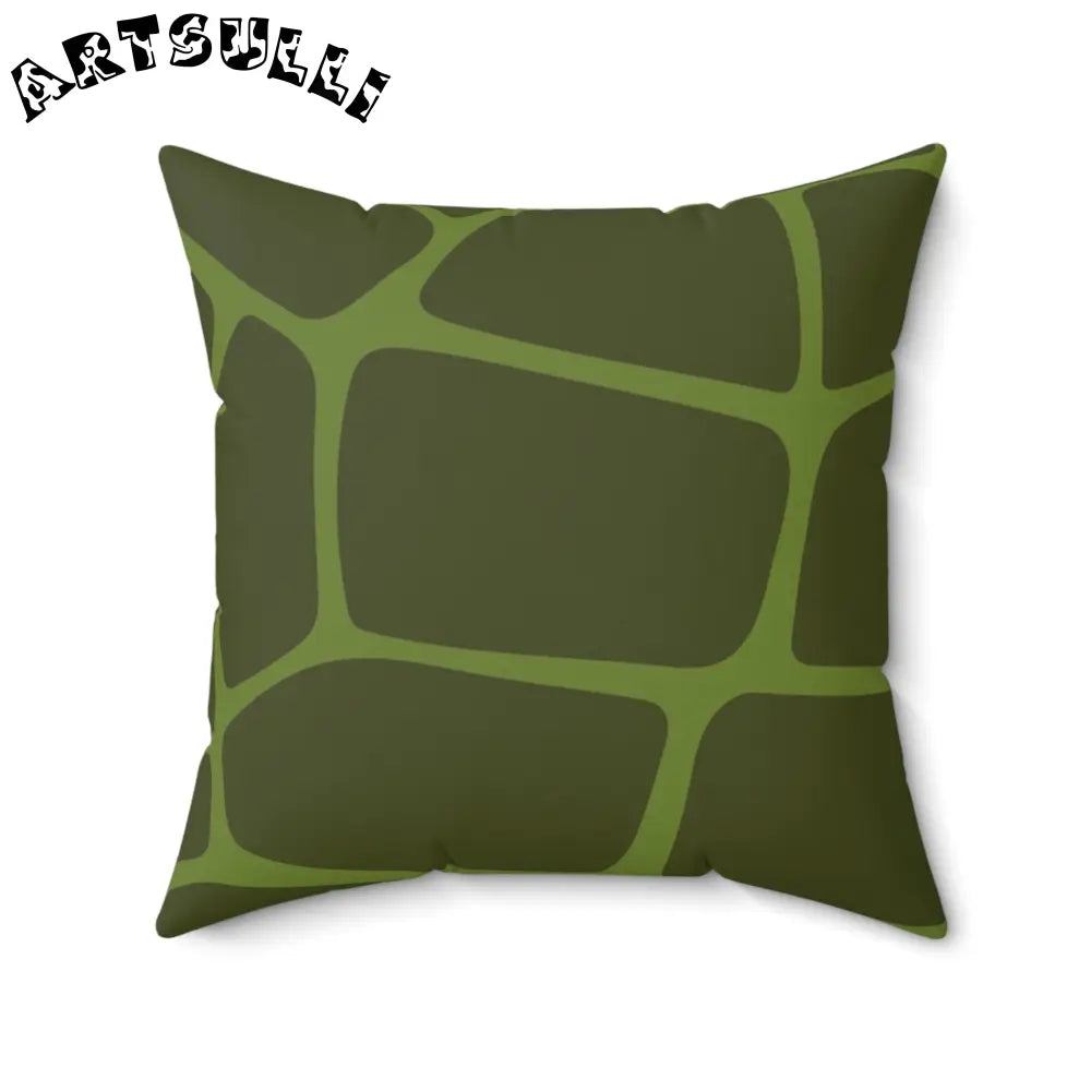 JAKKOUTTHEBXX Olive Green Geometric Throw Pillow 2025