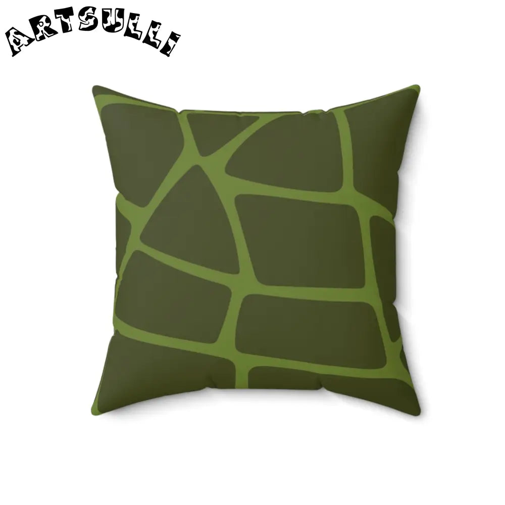 JAKKOUTTHEBXX Olive Green Geometric Throw Pillow 2025
