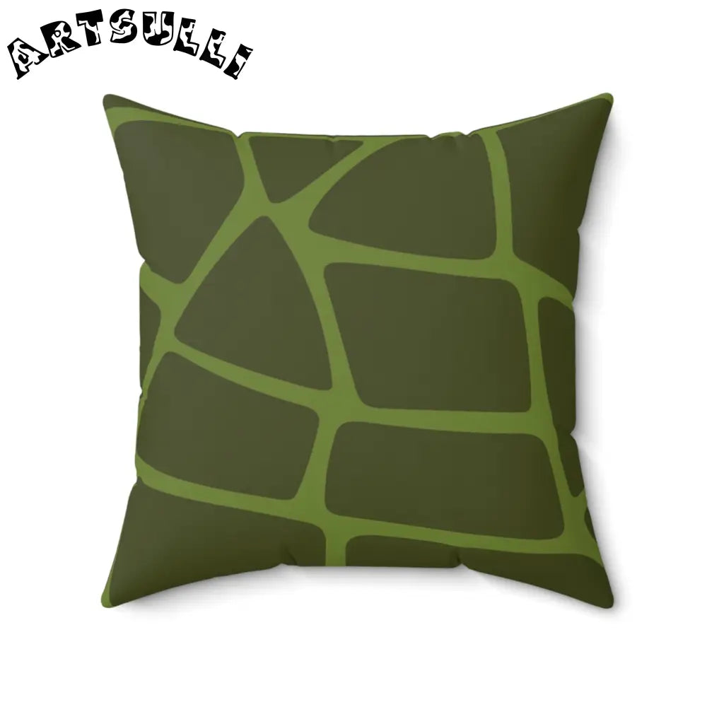 JAKKOUTTHEBXX Olive Green Geometric Throw Pillow 2025