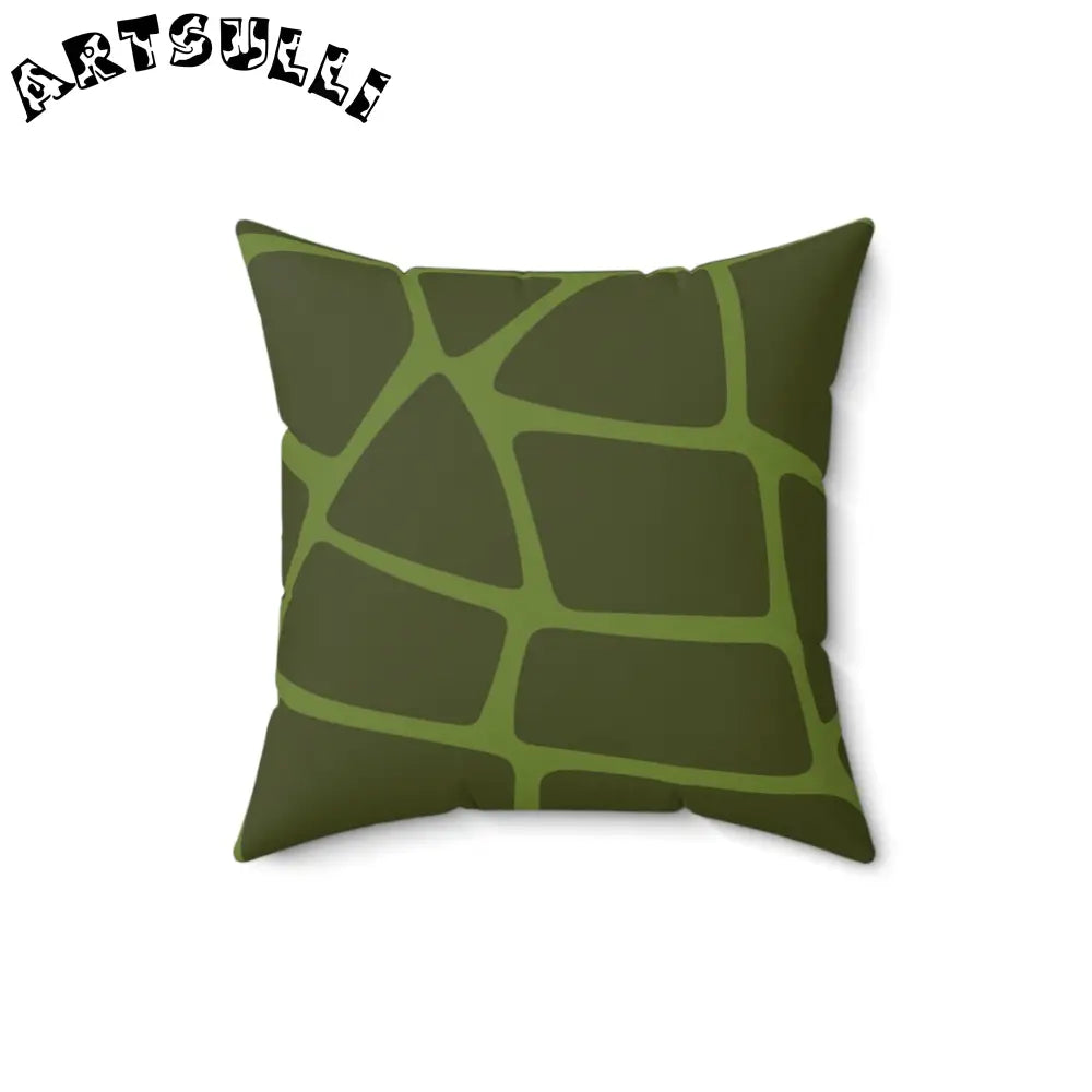 JAKKOUTTHEBXX Olive Green Geometric Throw Pillow 2025
