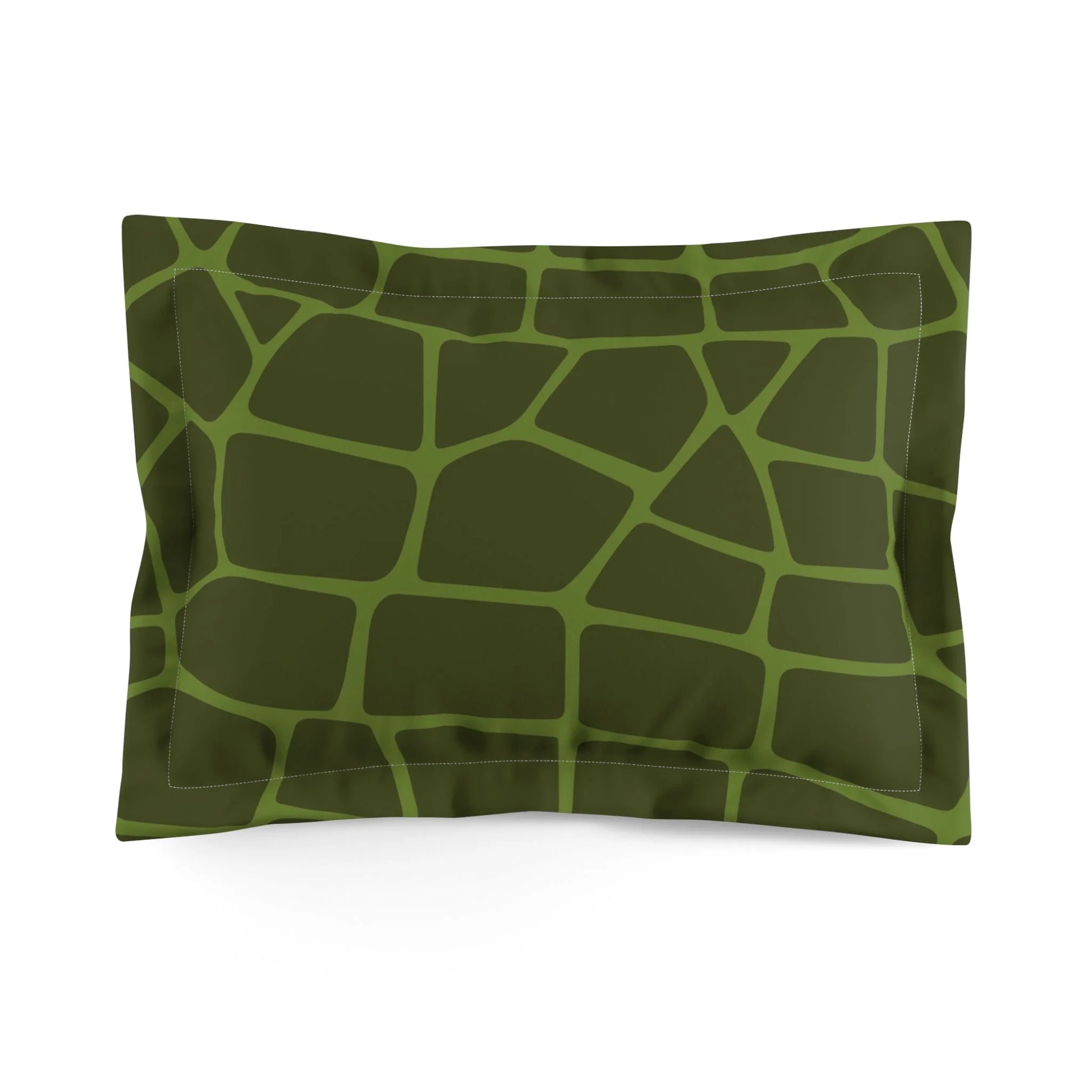 JAKKOUTTHEBXX Olive Green Giraffe Print Pillow Sham 2025