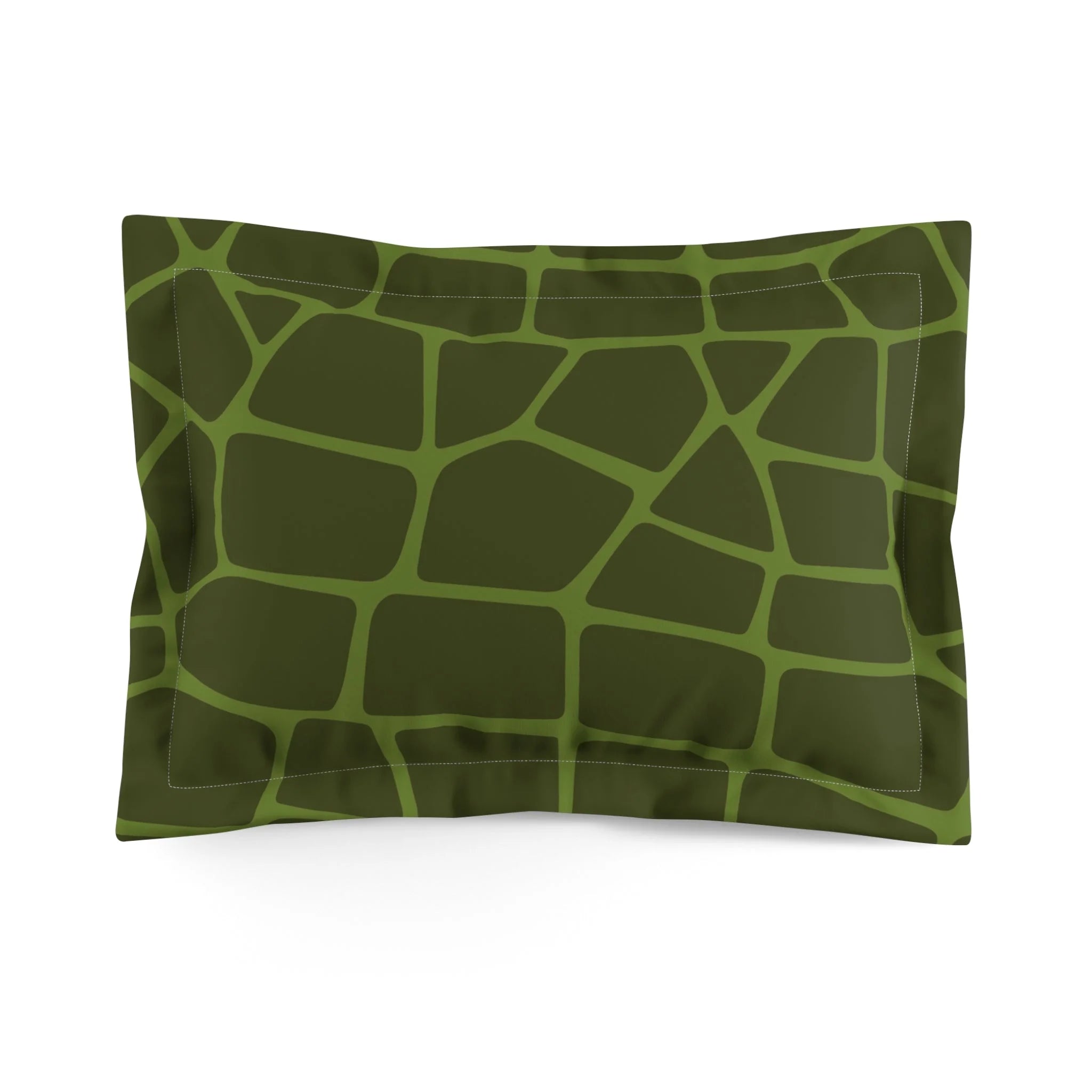 JAKKOUTTHEBXX Olive Green Giraffe Print Pillow Sham 2025