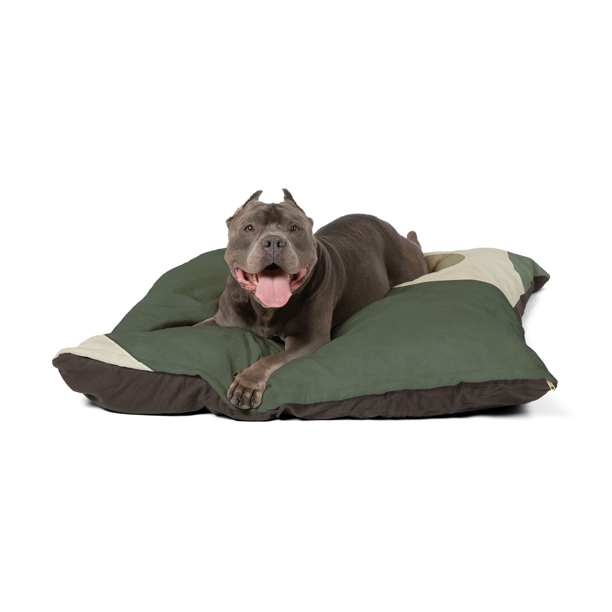 Olive Green Yin Yang Fleece Pet Bed, Artsulli - Art is Long, Life is Short, Pets, , , , , , , 