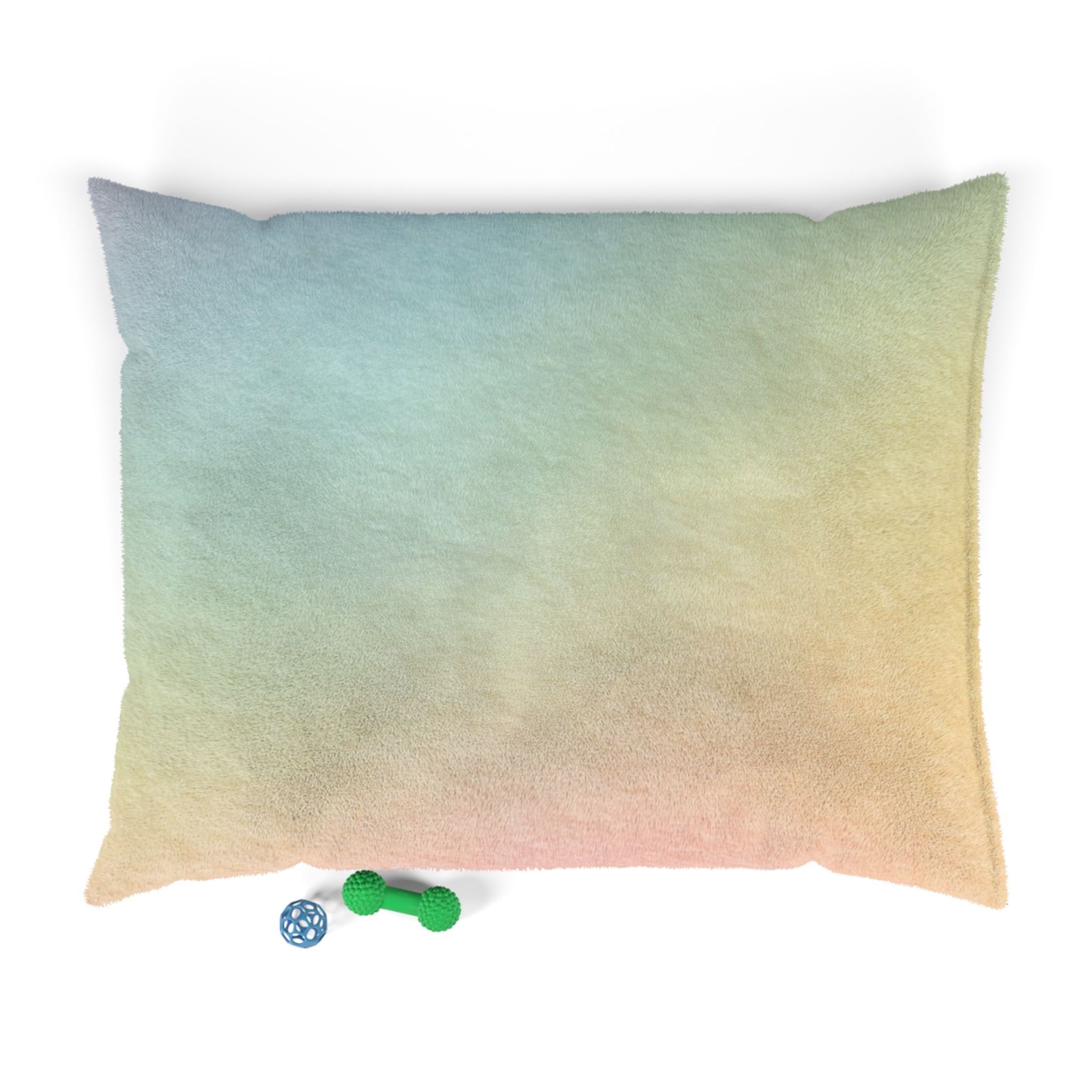 Printify Ombre Rainbow Pet Bed with Dog Toys 2025
