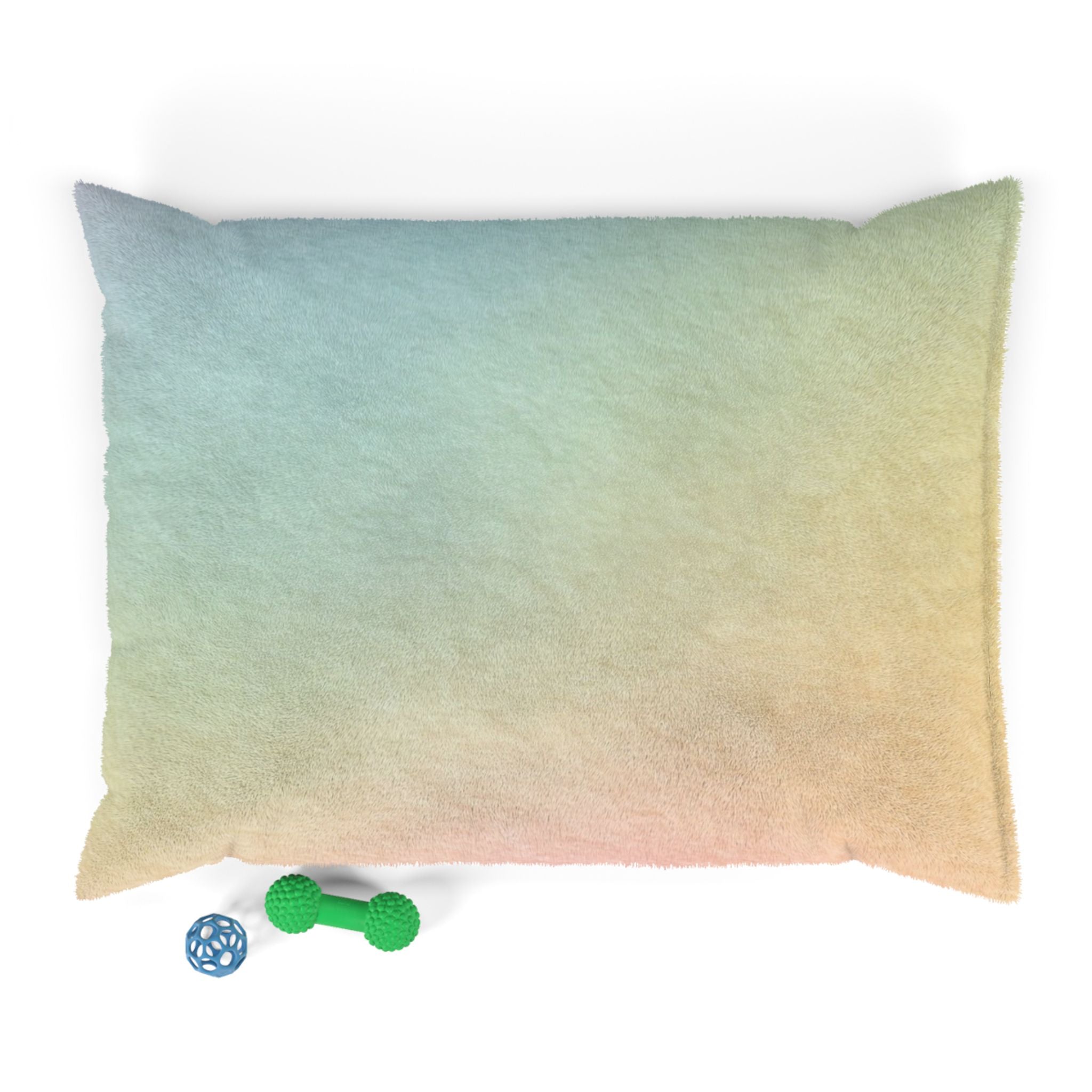 Printify Ombre Rainbow Pet Bed with Dog Toys 2025