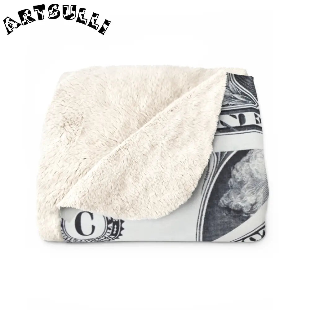 JAKKOUTTHEBXX One Dollar Bill Cozy Fleece Blanket 2025
