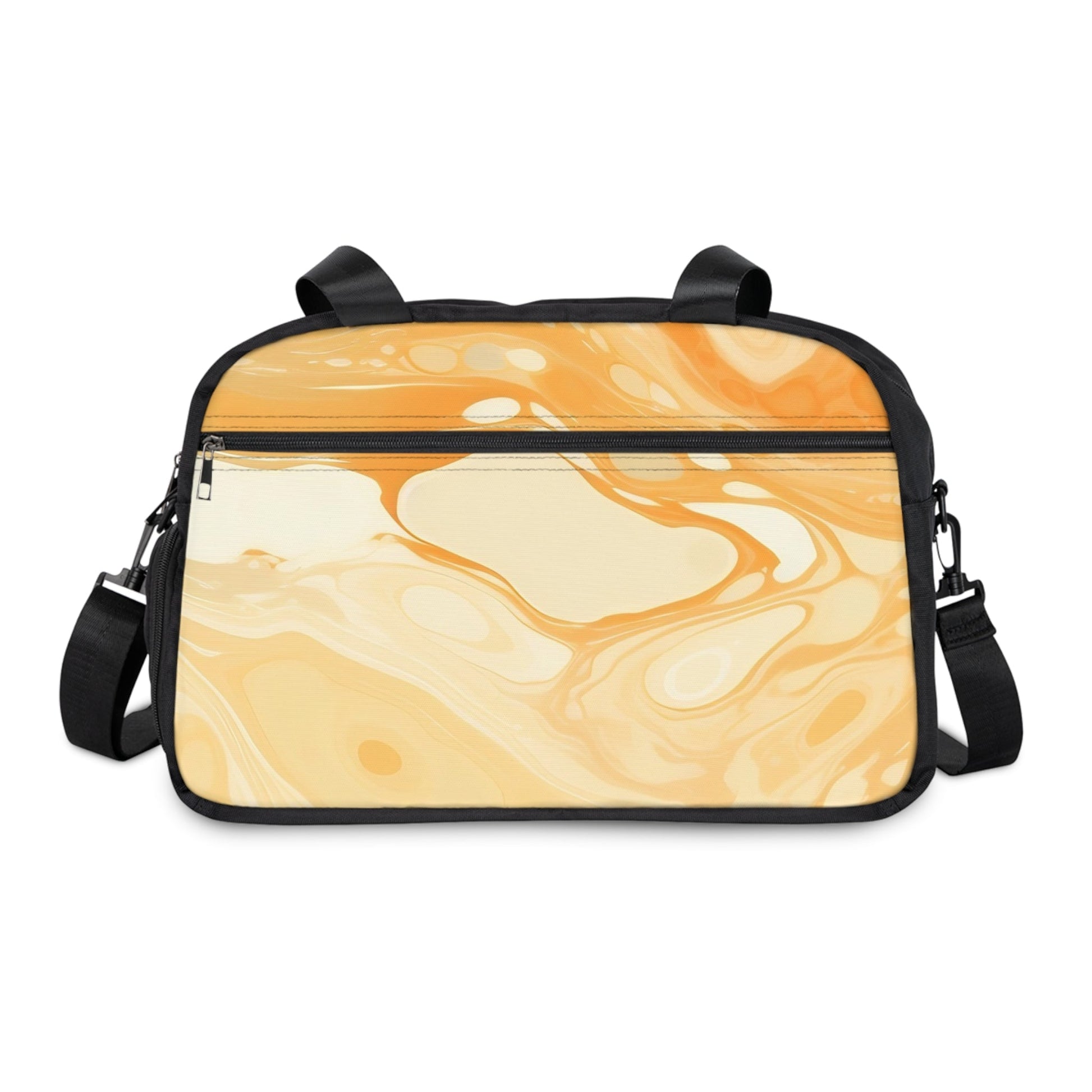 Orange and Cream Abstract Fitness Handbag, Artsulli - Art is Long, Life is Short, Bags, , , , , , , 