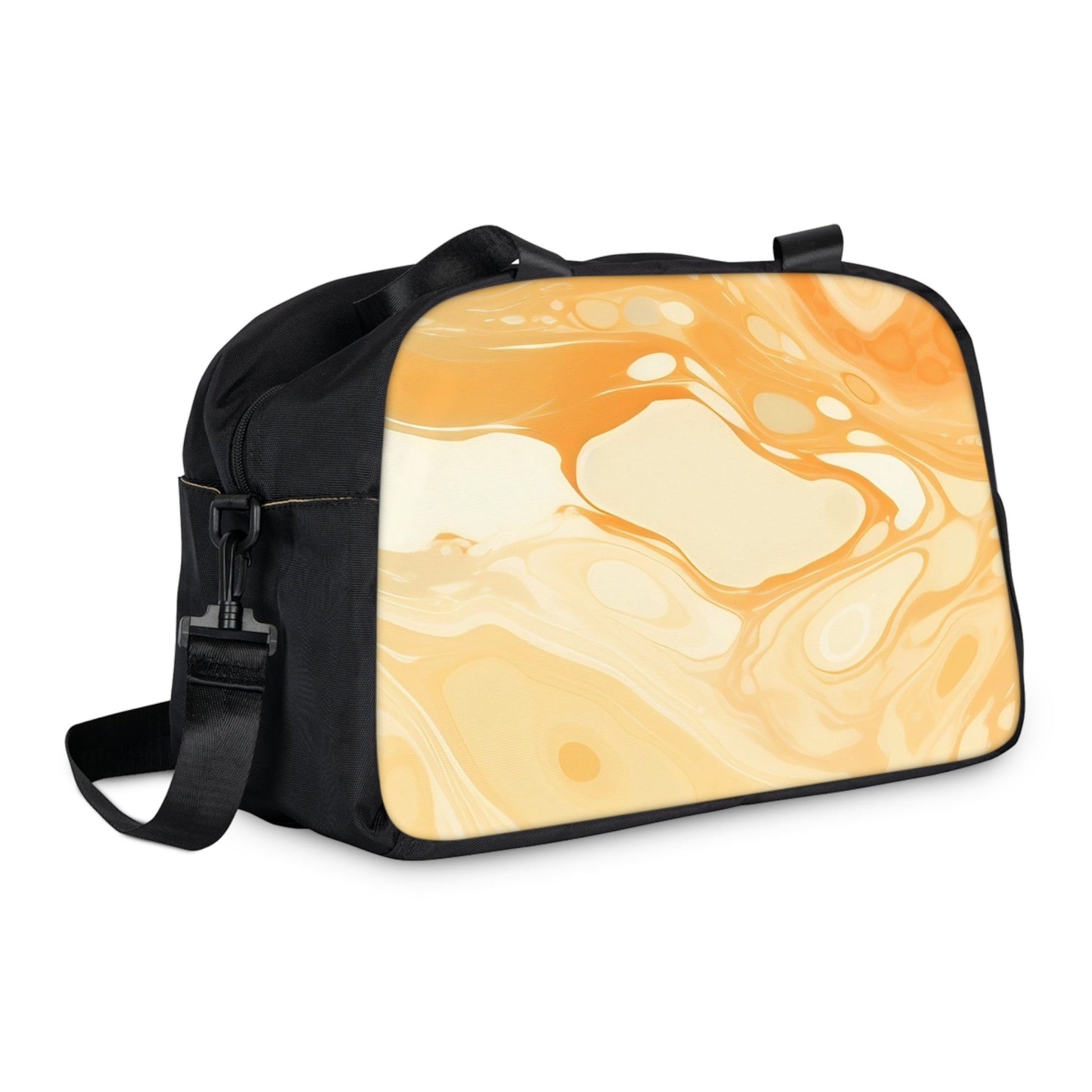 Orange and Cream Abstract Fitness Handbag, Artsulli - Art is Long, Life is Short, Bags, , , , , , , 