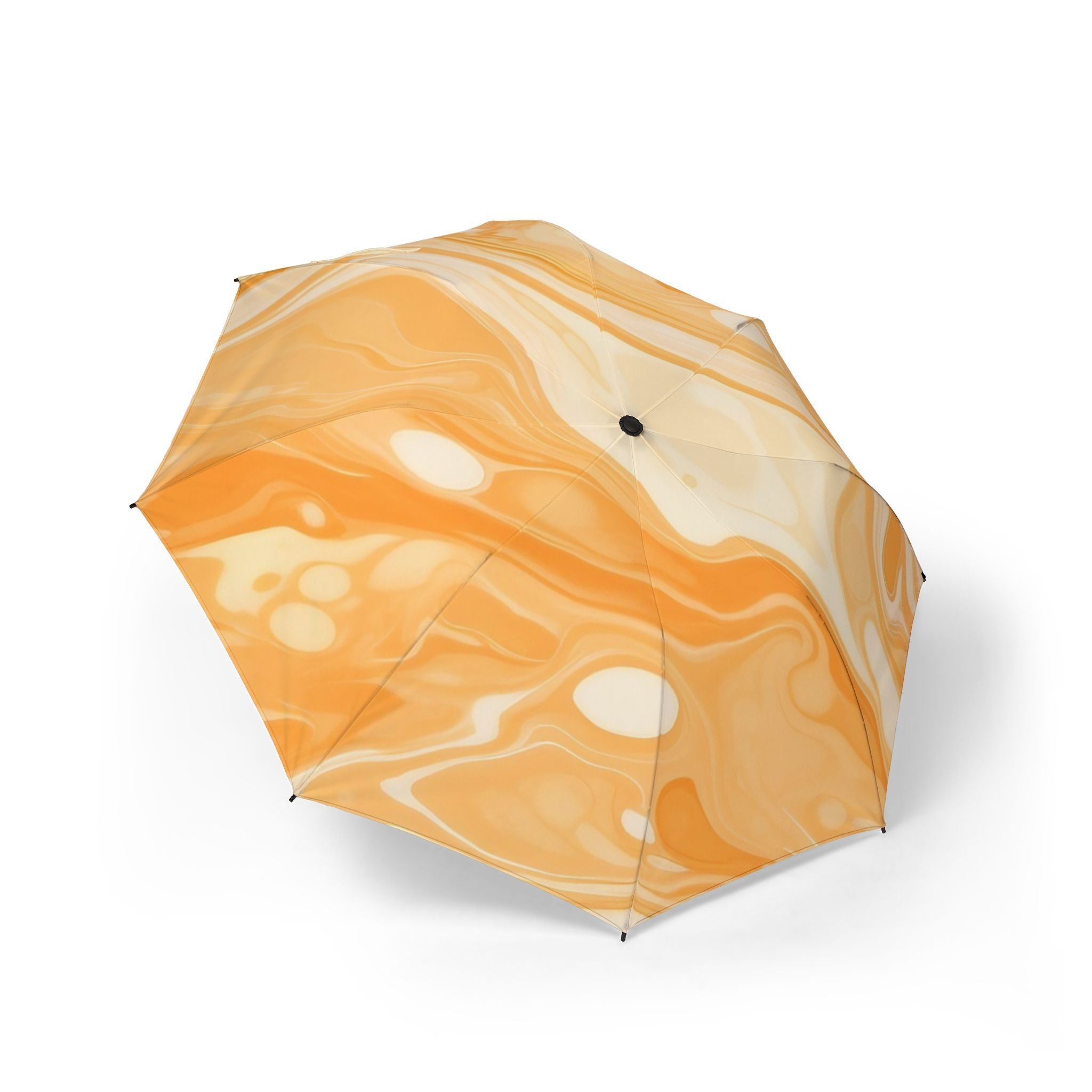 Orange and Cream Marble Umbrella, Artsulli - Art is Long, Life is Short, Accessories, Size, One size, , , , , 26117392756486521042